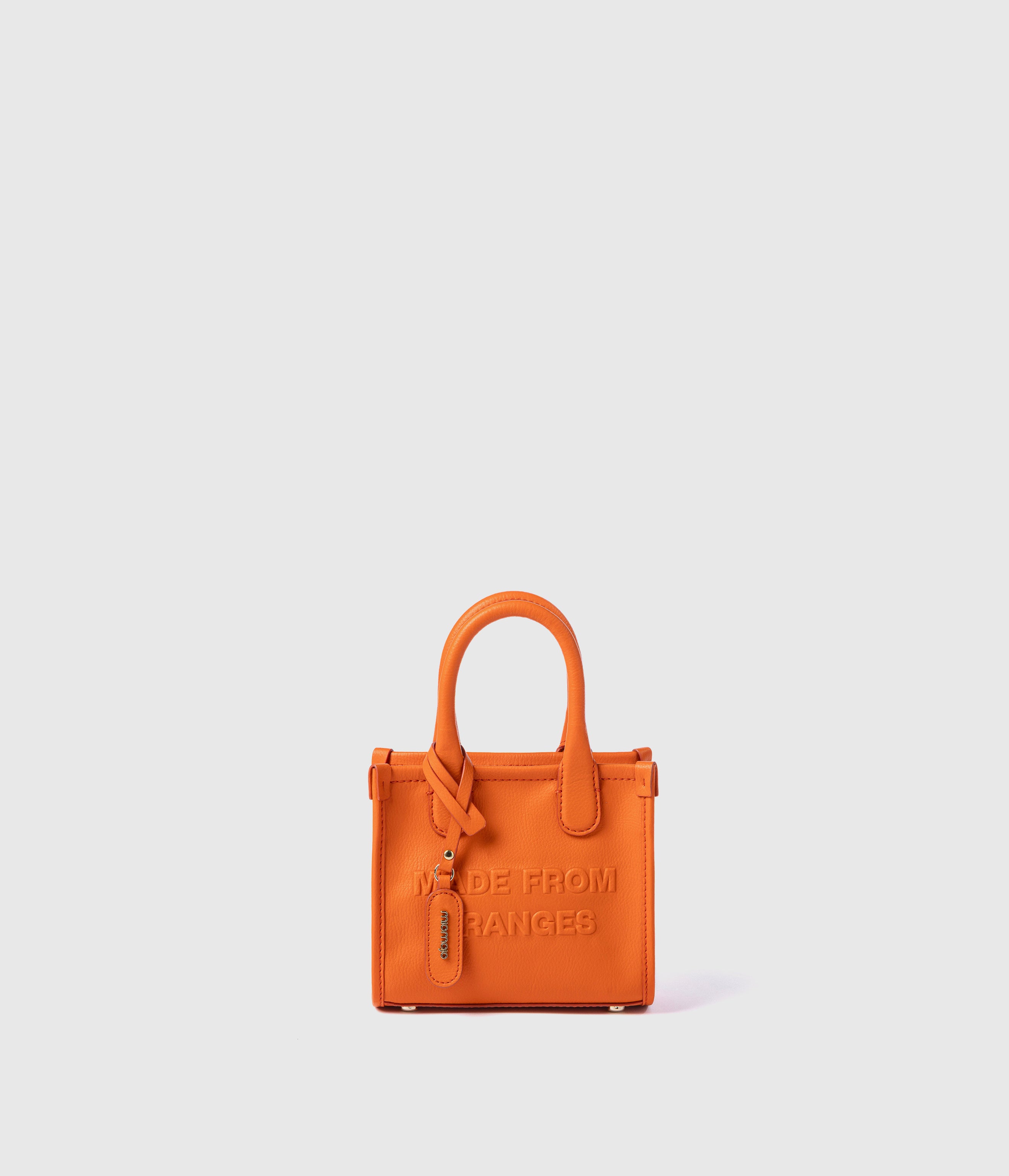 Alima Deluxe Small Tote Bag Orange: vegan bag | Orange | Miomojo