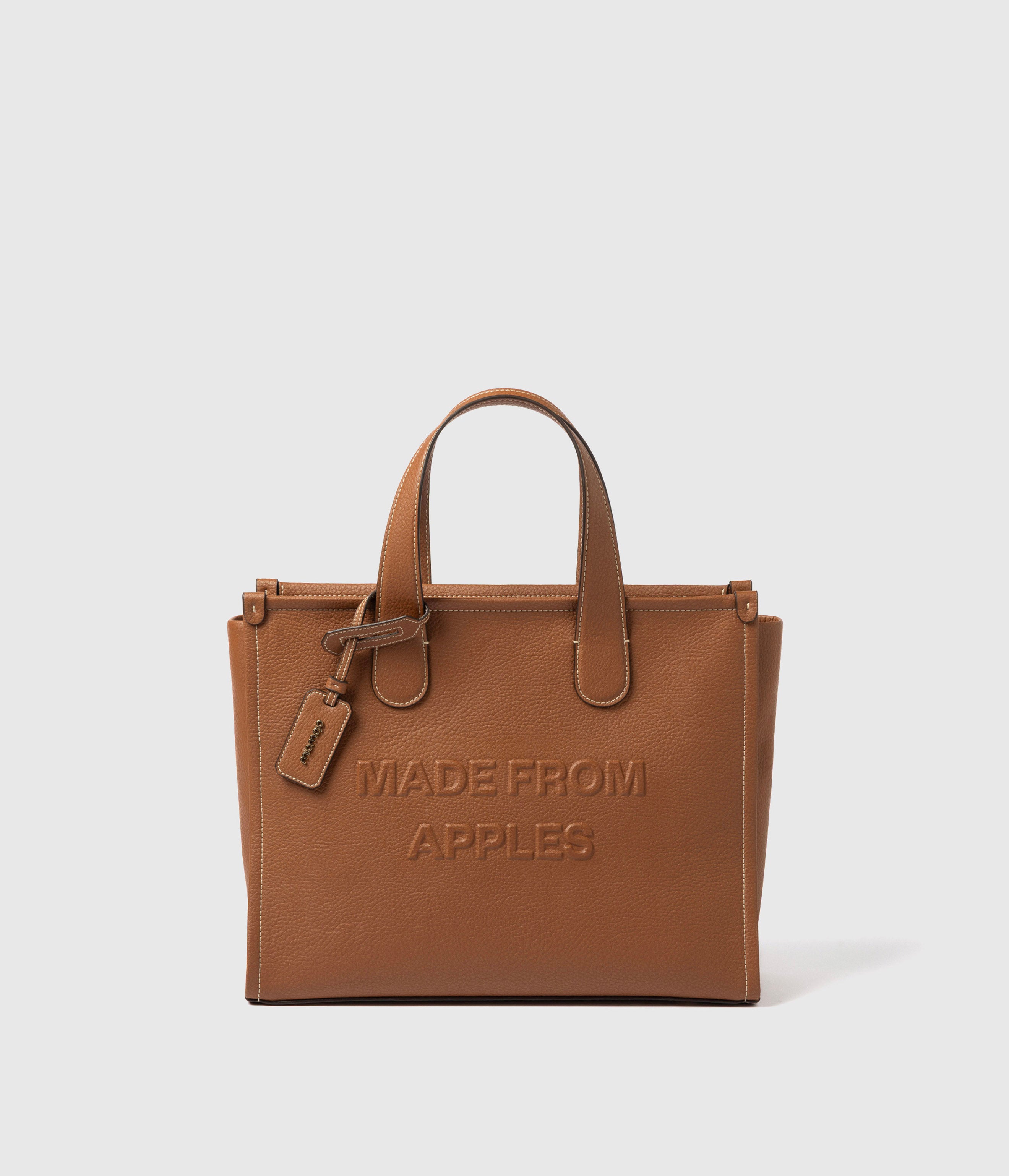 Alima Large Tote Bag Cognac: vegan crossbody bag | Apple | Miomojo