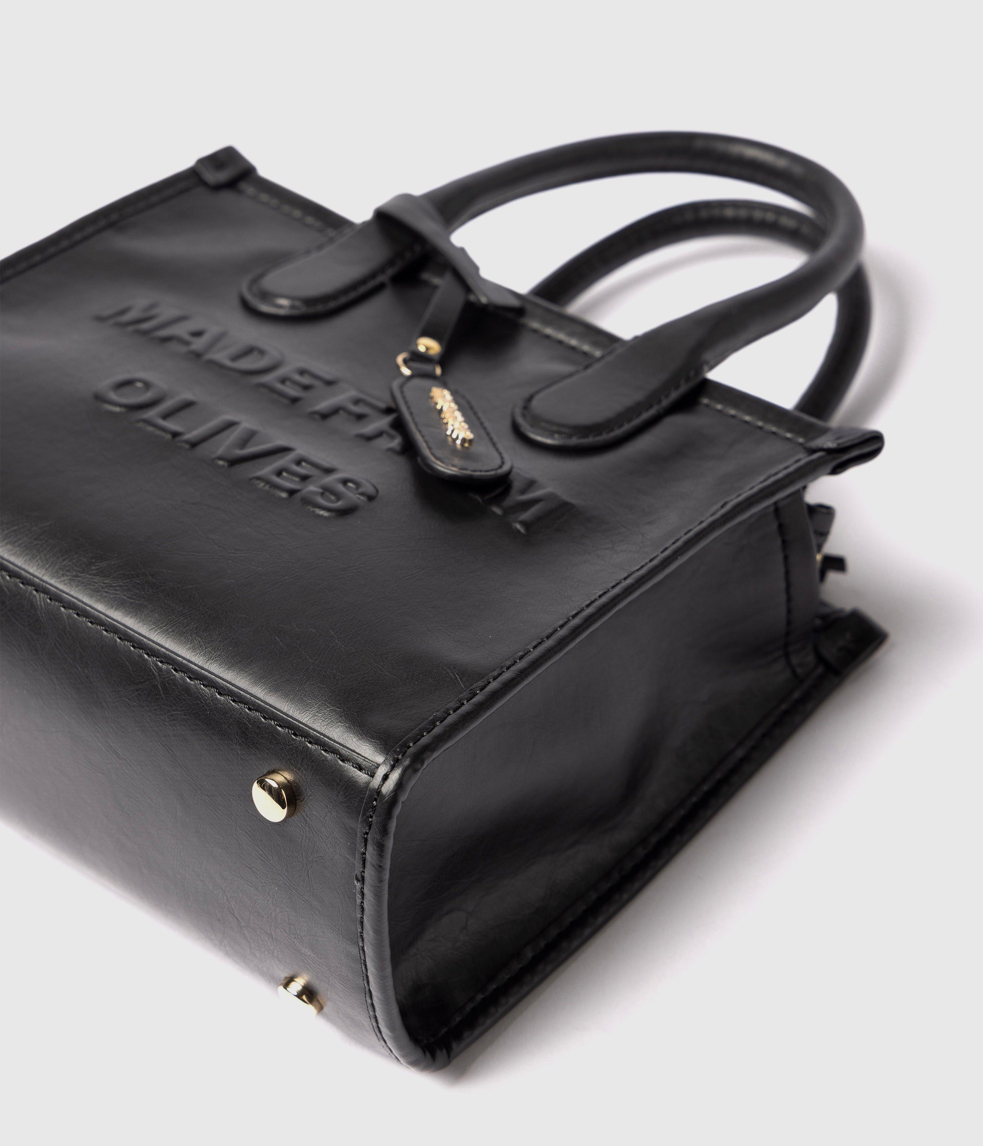 Alima Deluxe Tote M - Schwarz (auf Olivenbasis)