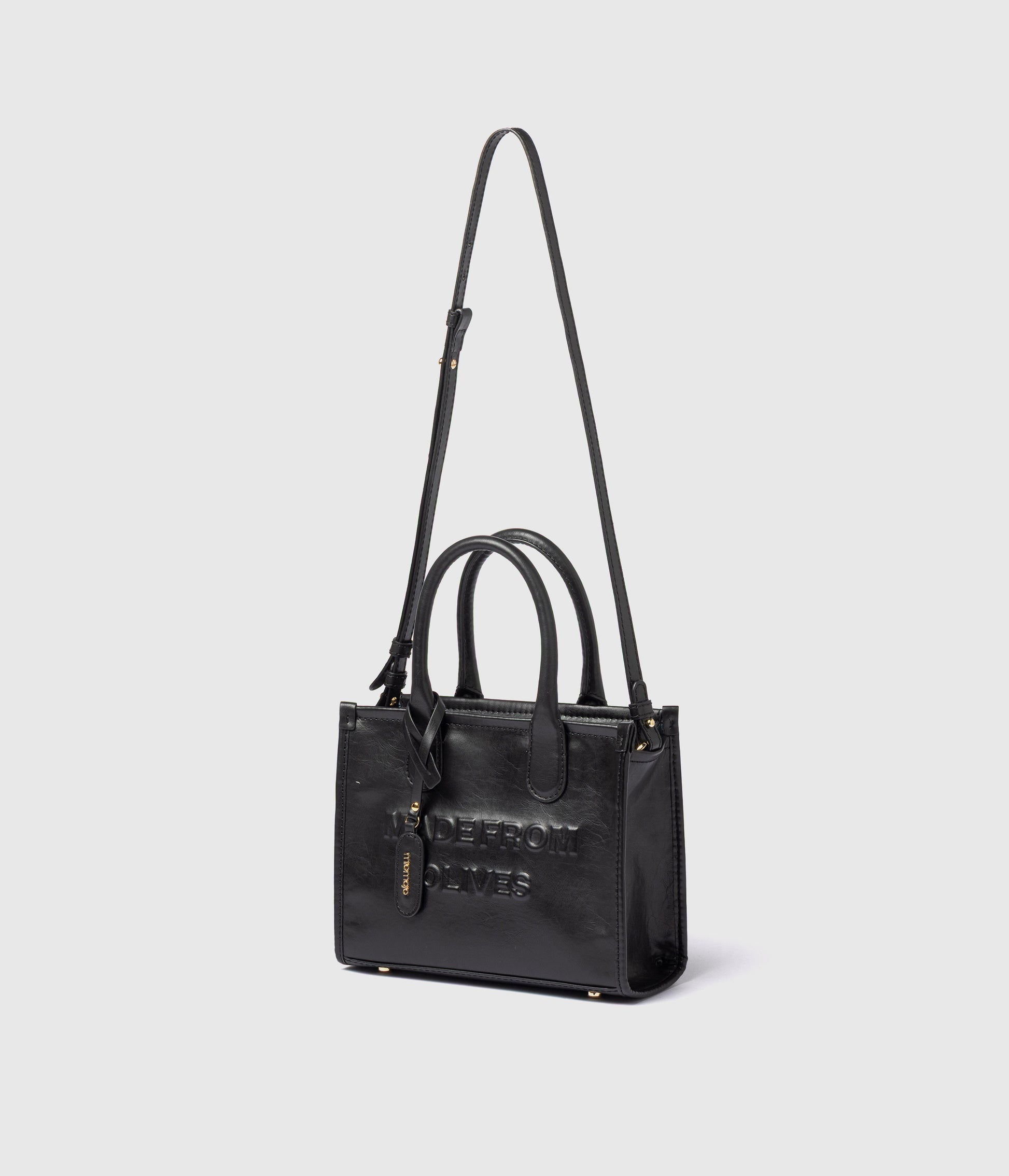 Alima Deluxe Tote M - Schwarz (auf Olivenbasis)