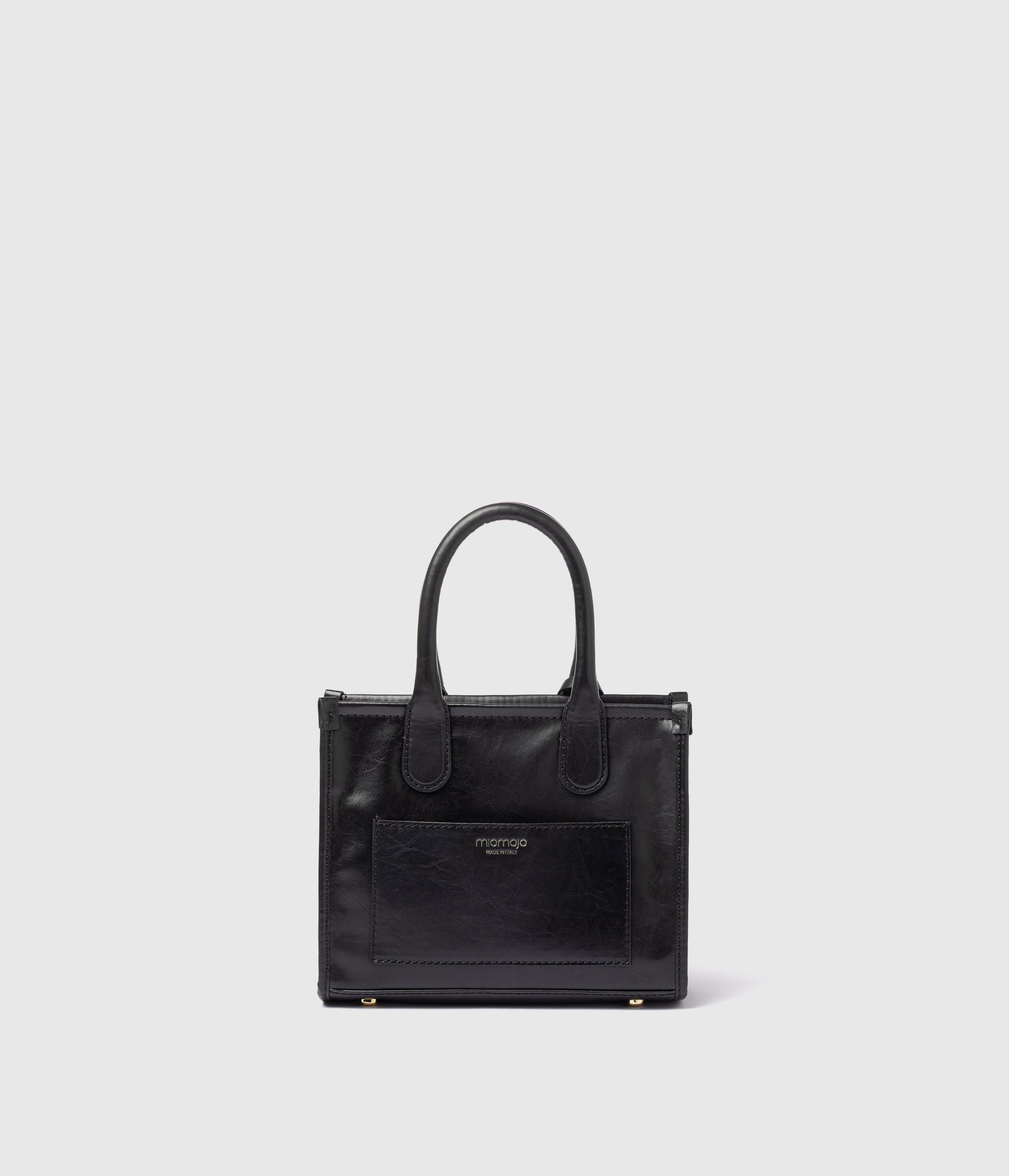Alima Deluxe Tote M - Schwarz (auf Olivenbasis)