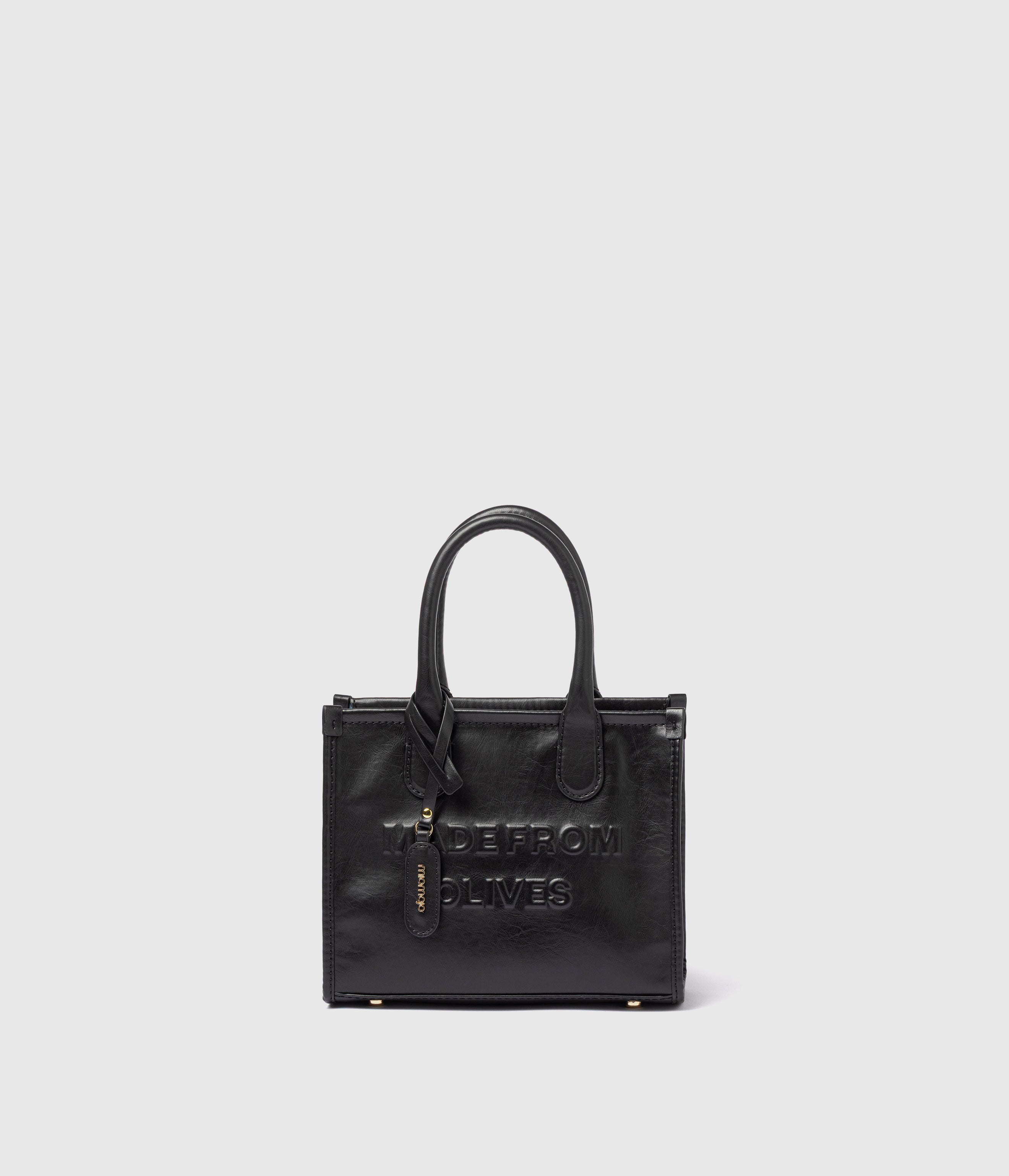 Alima Deluxe Medium Tote Bag Black: vegan bag