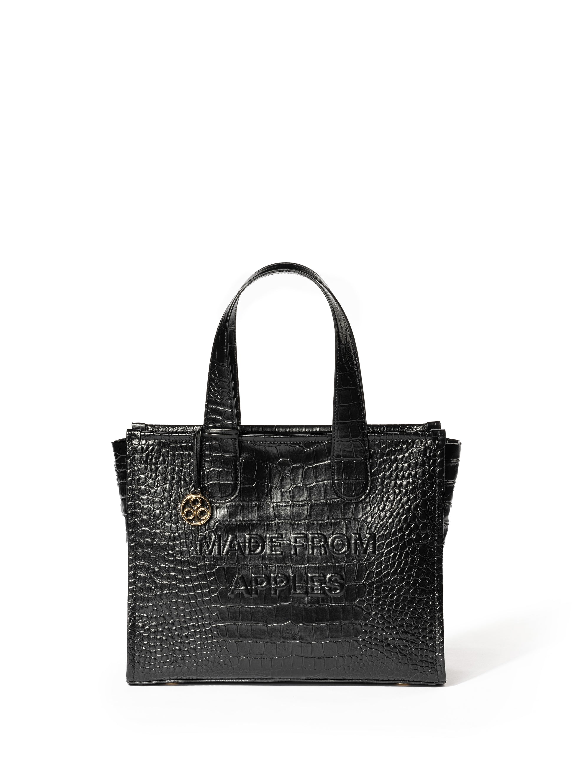 Alma Tote Bag L Nero Croco - Apple