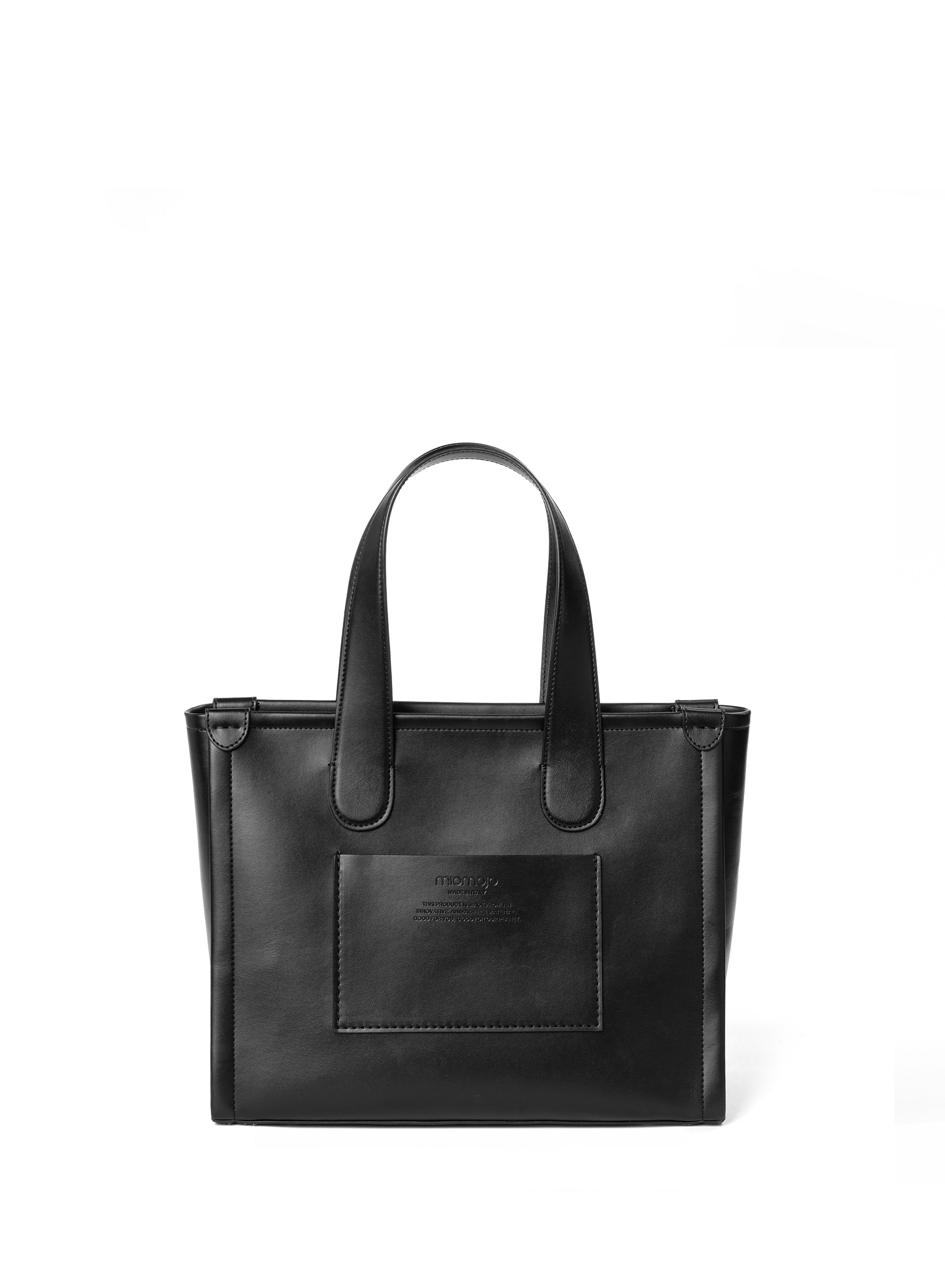 Alma Large Tote Bag Black: vegan crossbody bag Apple Miomojo