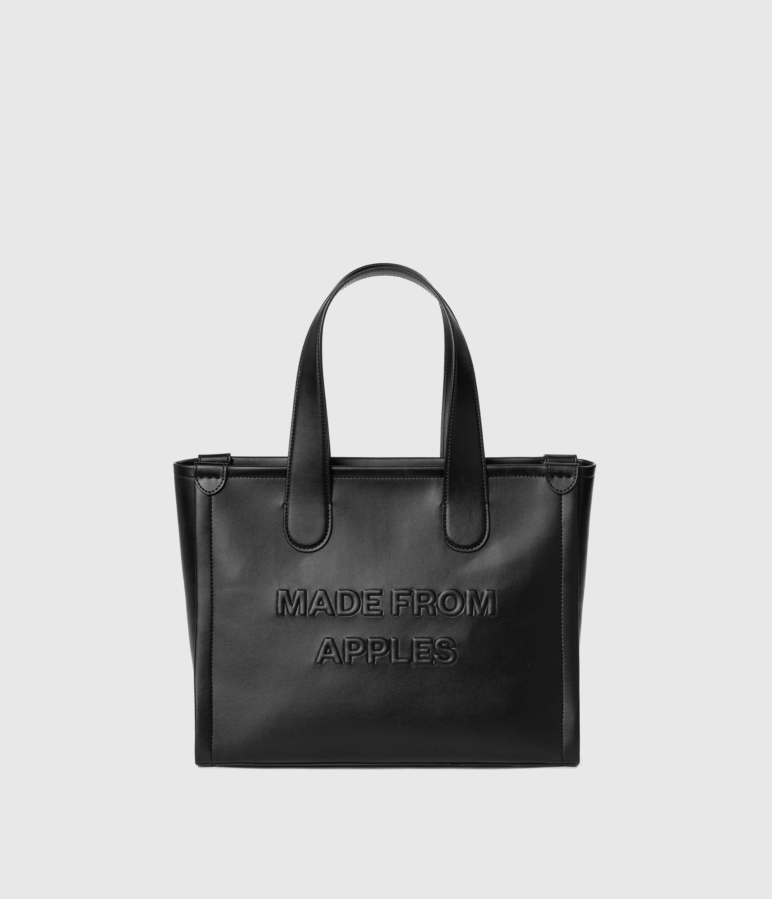 Alima Tote Bag L Black: vegan crossbody bag