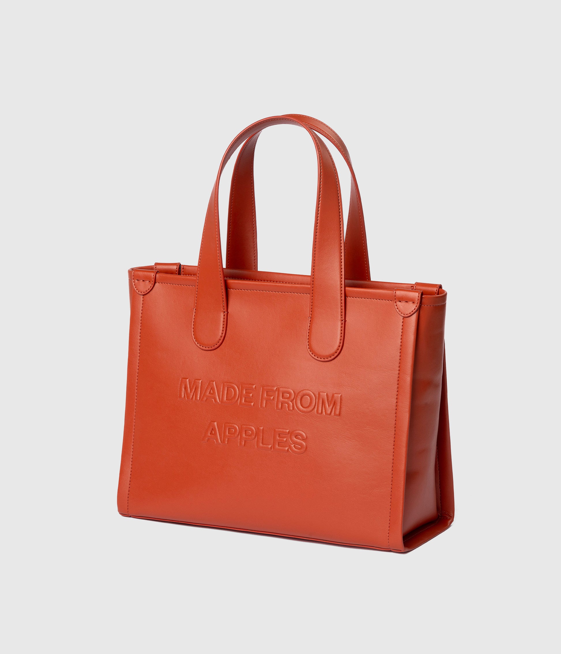 Alima Tote L - Terracotta (a base di mela)