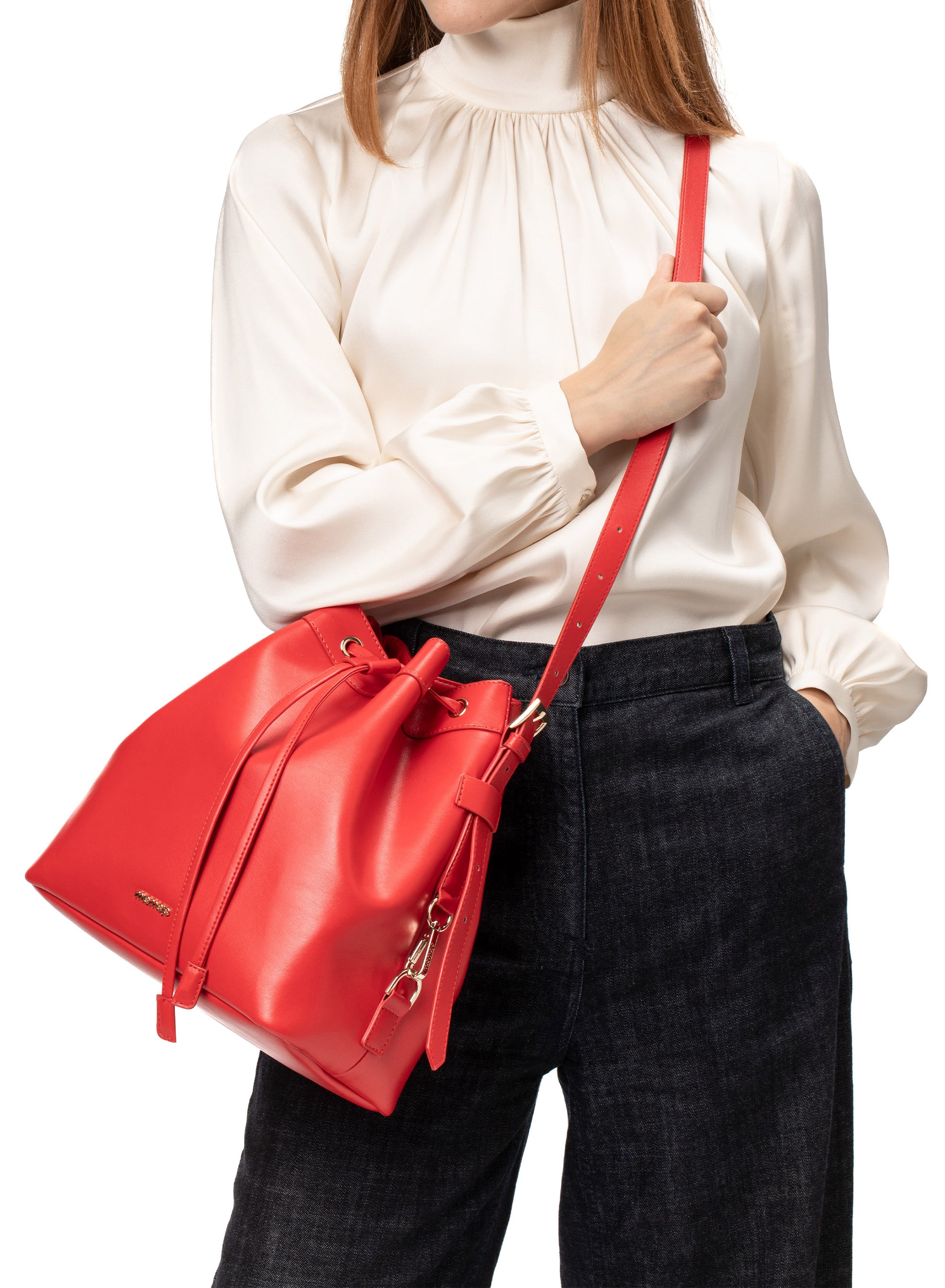 Giorgia Bucket Bag Rosso – Apple