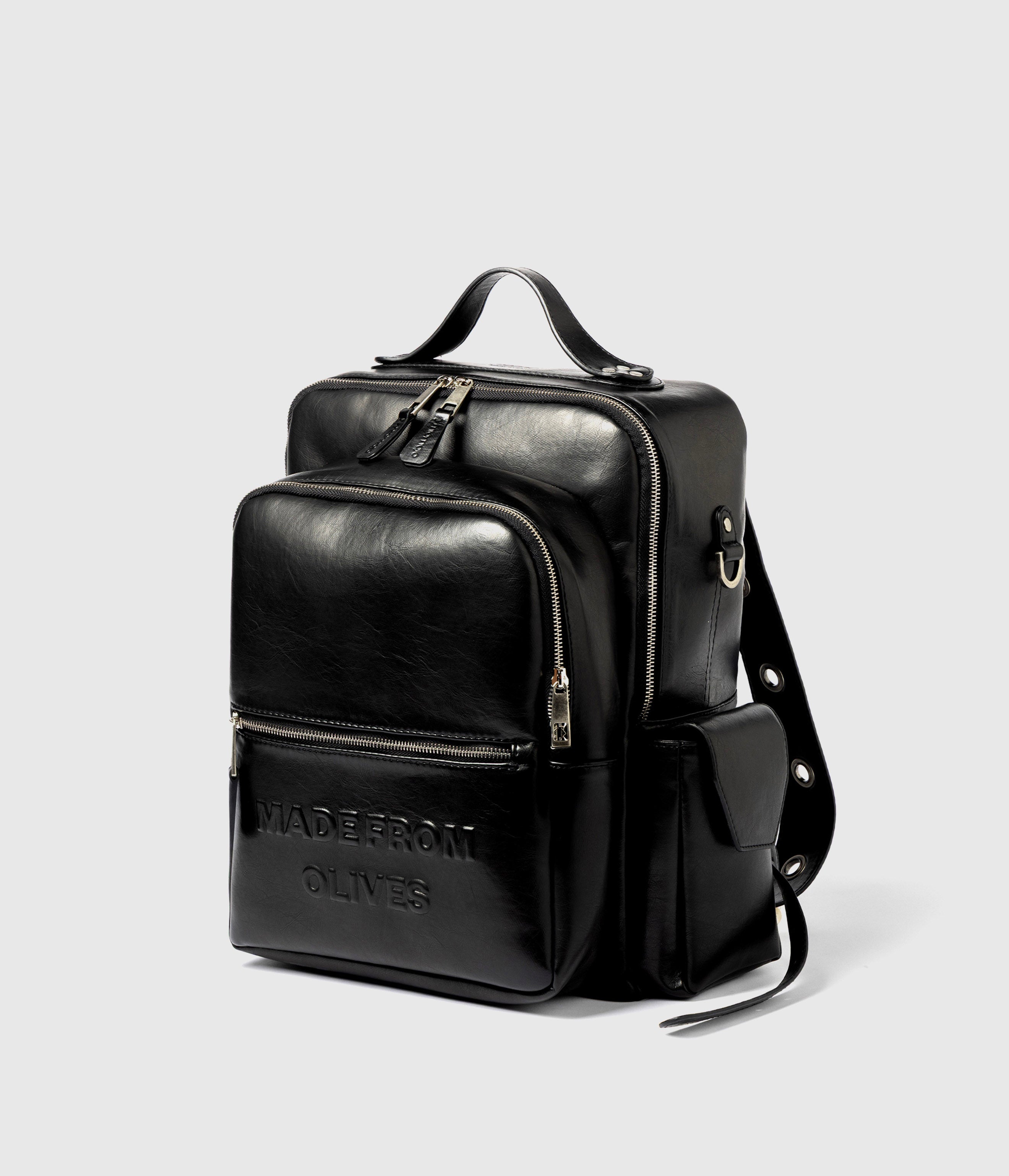 Jared Backpack black: vegan bag | Olives | Miomojo