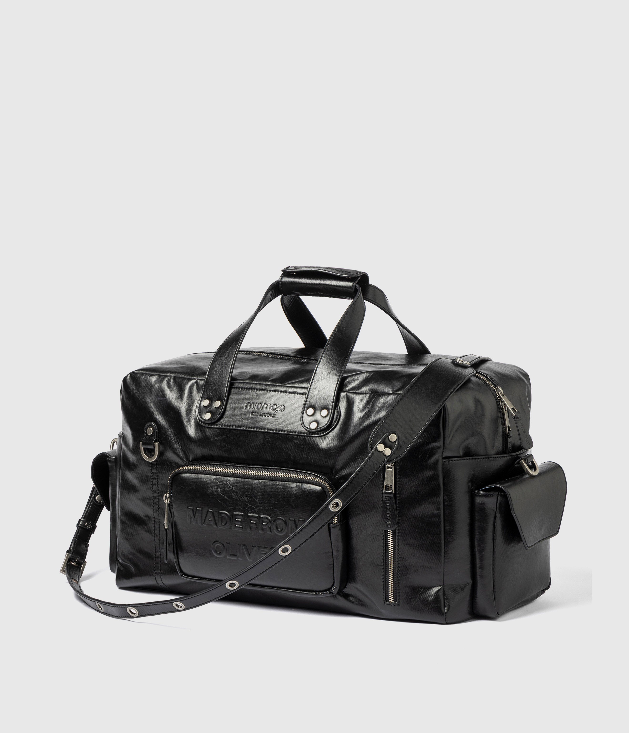 Lenny duffle bag black: vegan bag | Olives | Miomojo