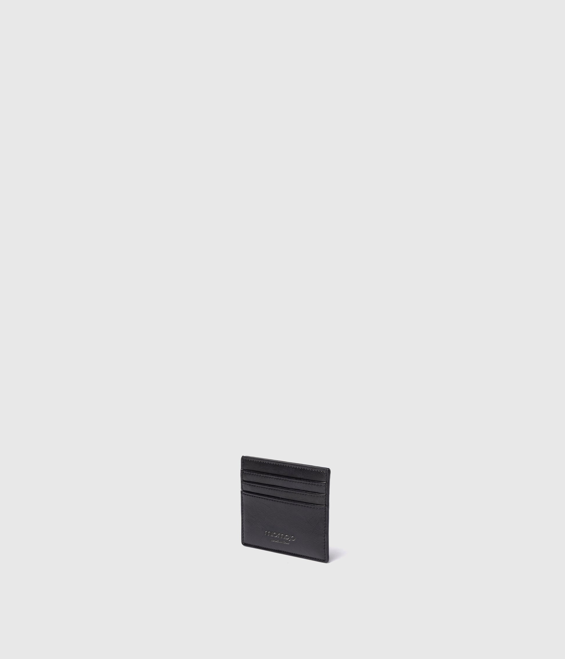 Leo Card Holder - Black (Olive-based)