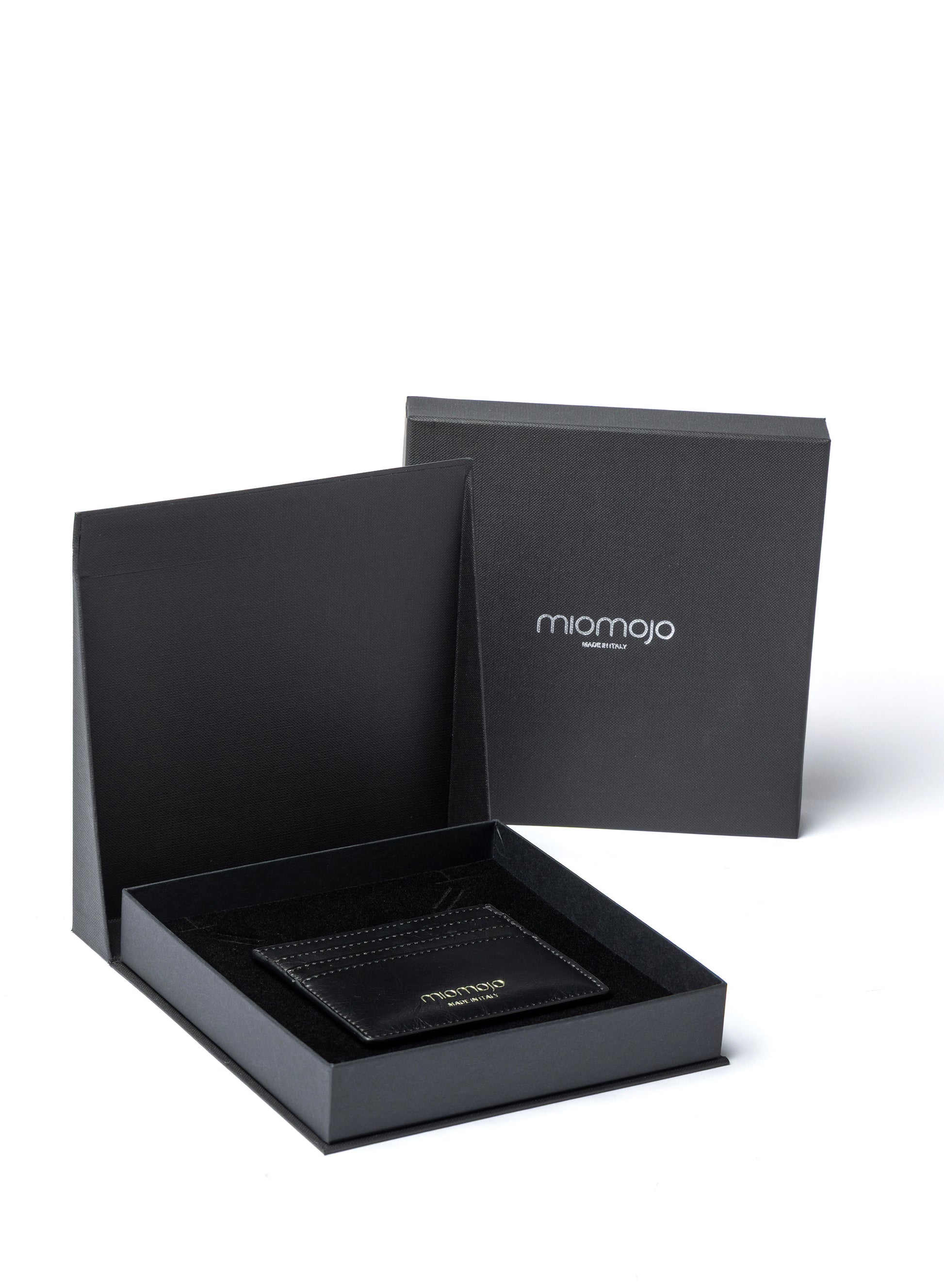 Leo Card Holder Nero - Olive