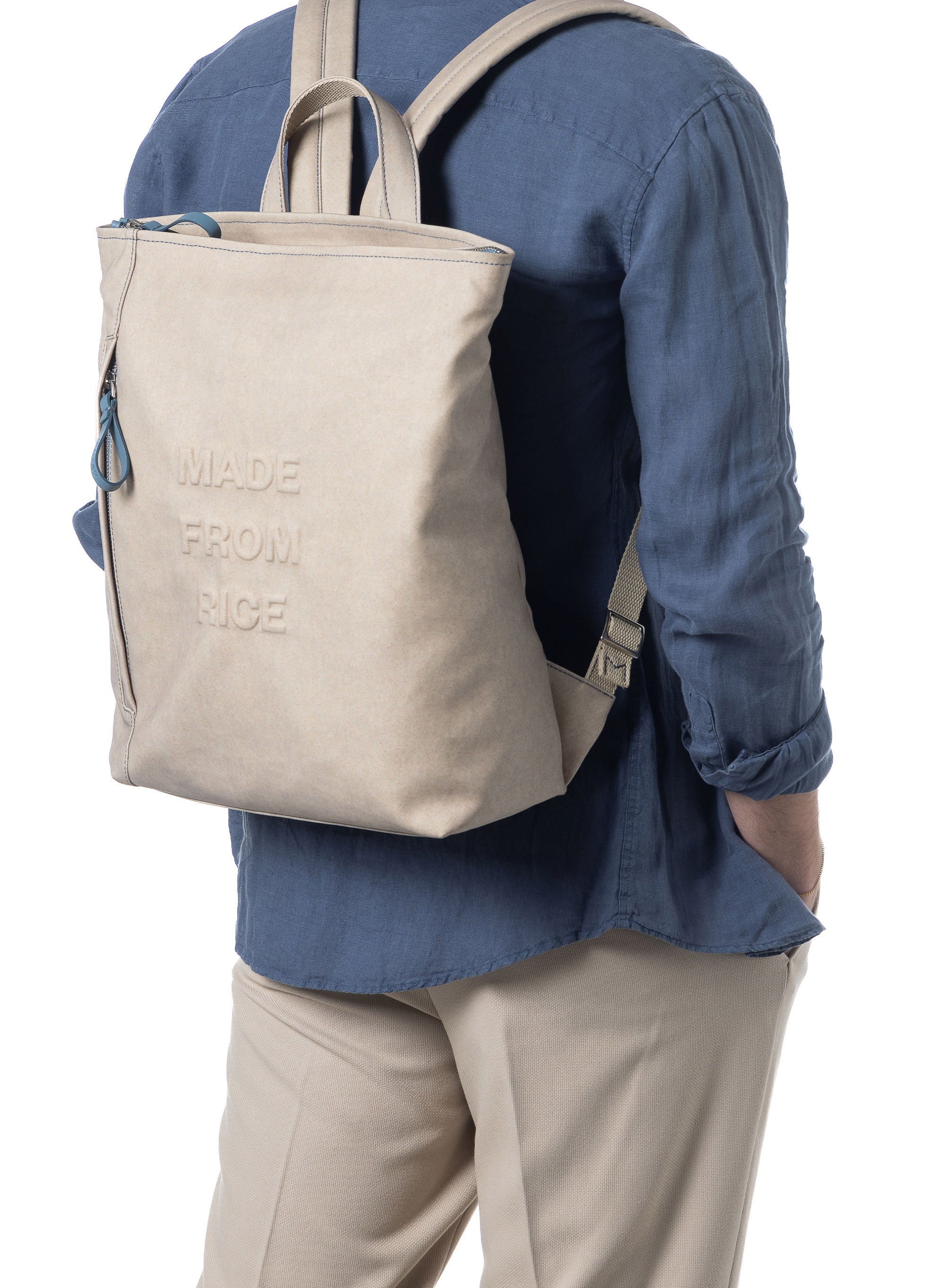 Vittorio Beige vegan backpack | Rice | Miomojo display picture 1