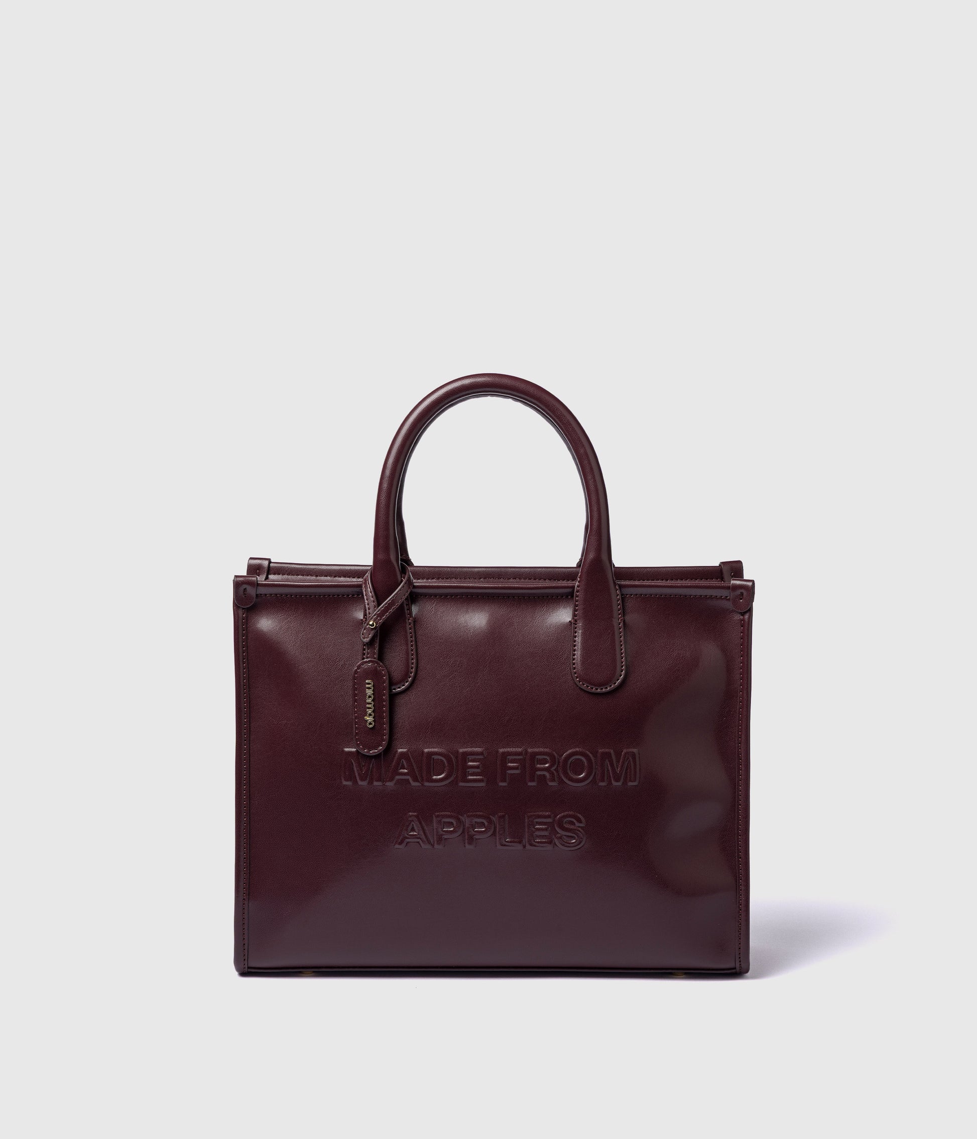 Alima Deluxe Tote L - Borgogna (auf Apfelbasis)