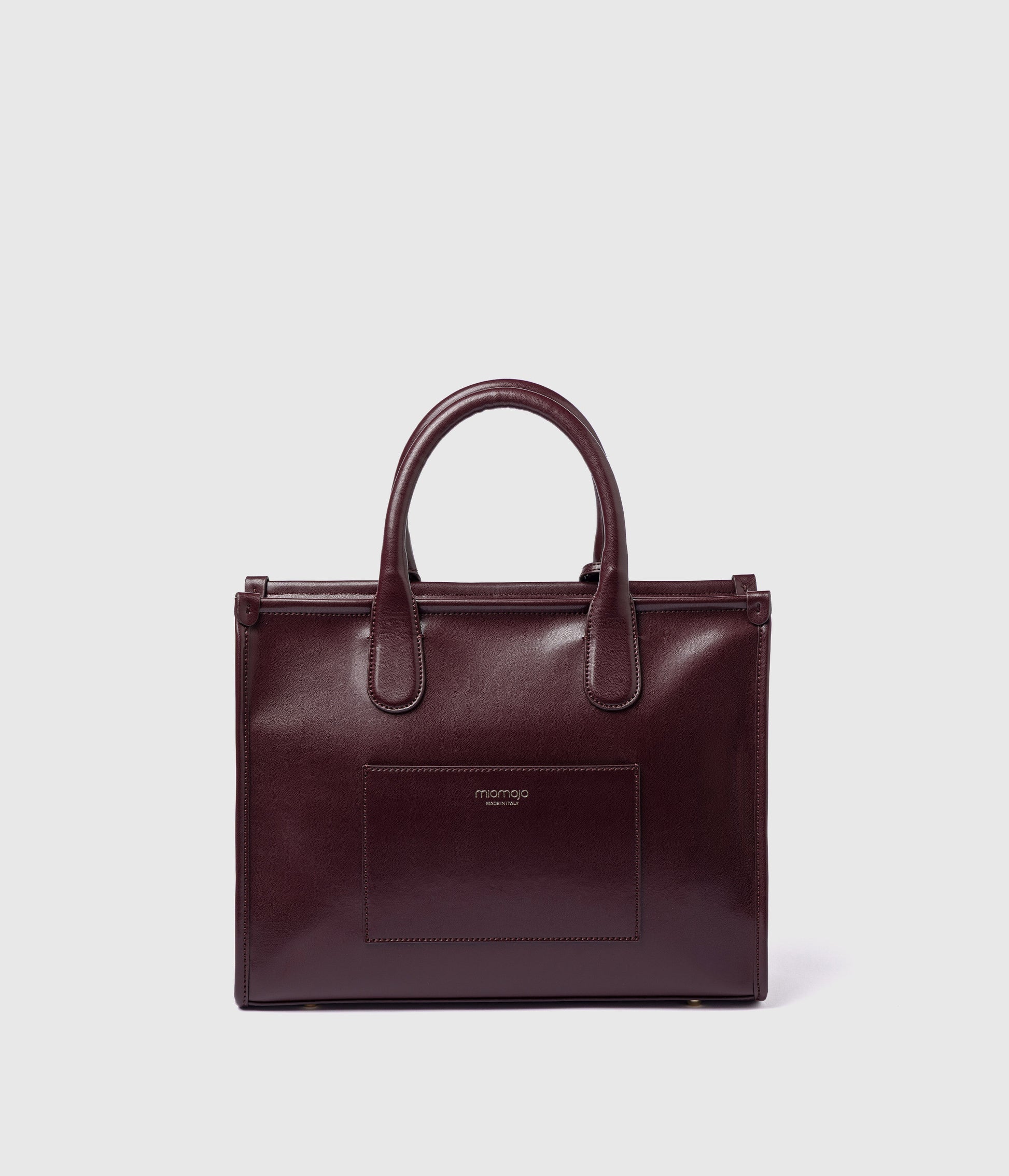 Alima Deluxe Tote L - Borgogna (auf Apfelbasis)