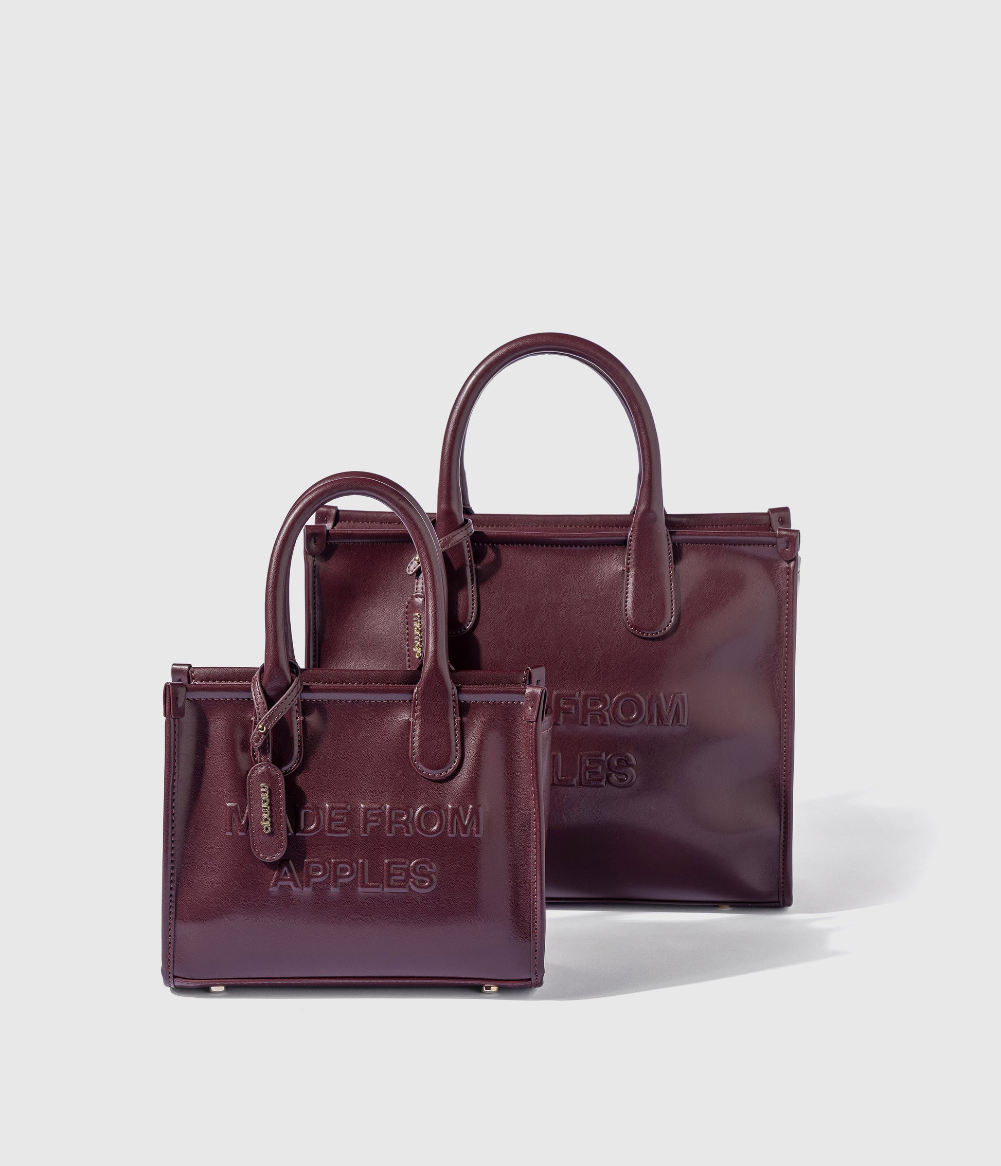 Alima Deluxe Tote L - Borgogna (auf Apfelbasis)