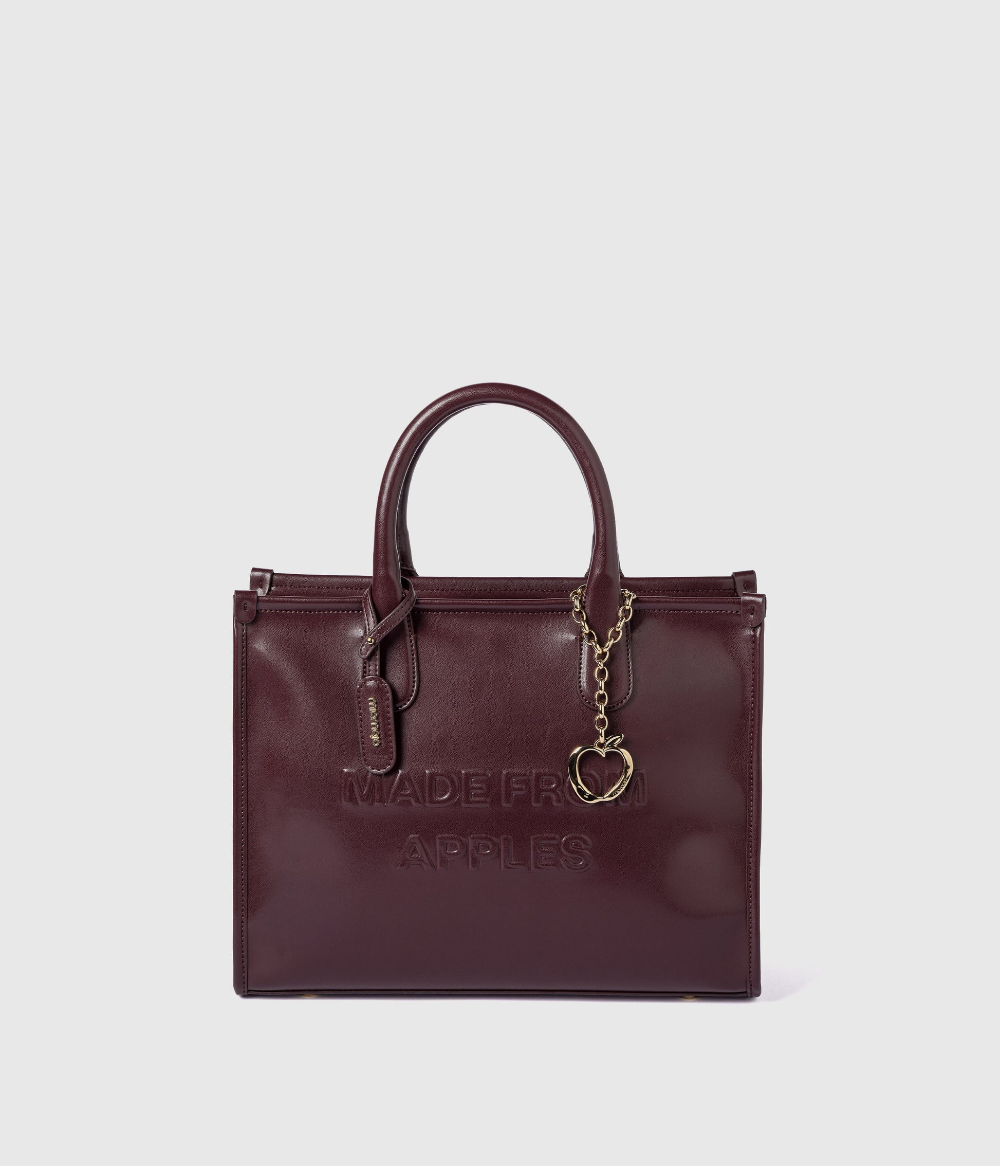Alima Deluxe Tote L - Borgogna (auf Apfelbasis)
