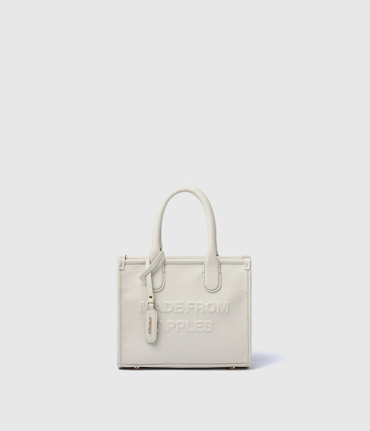 Alima Deluxe Tote M – Cloud White (Apple-Based)