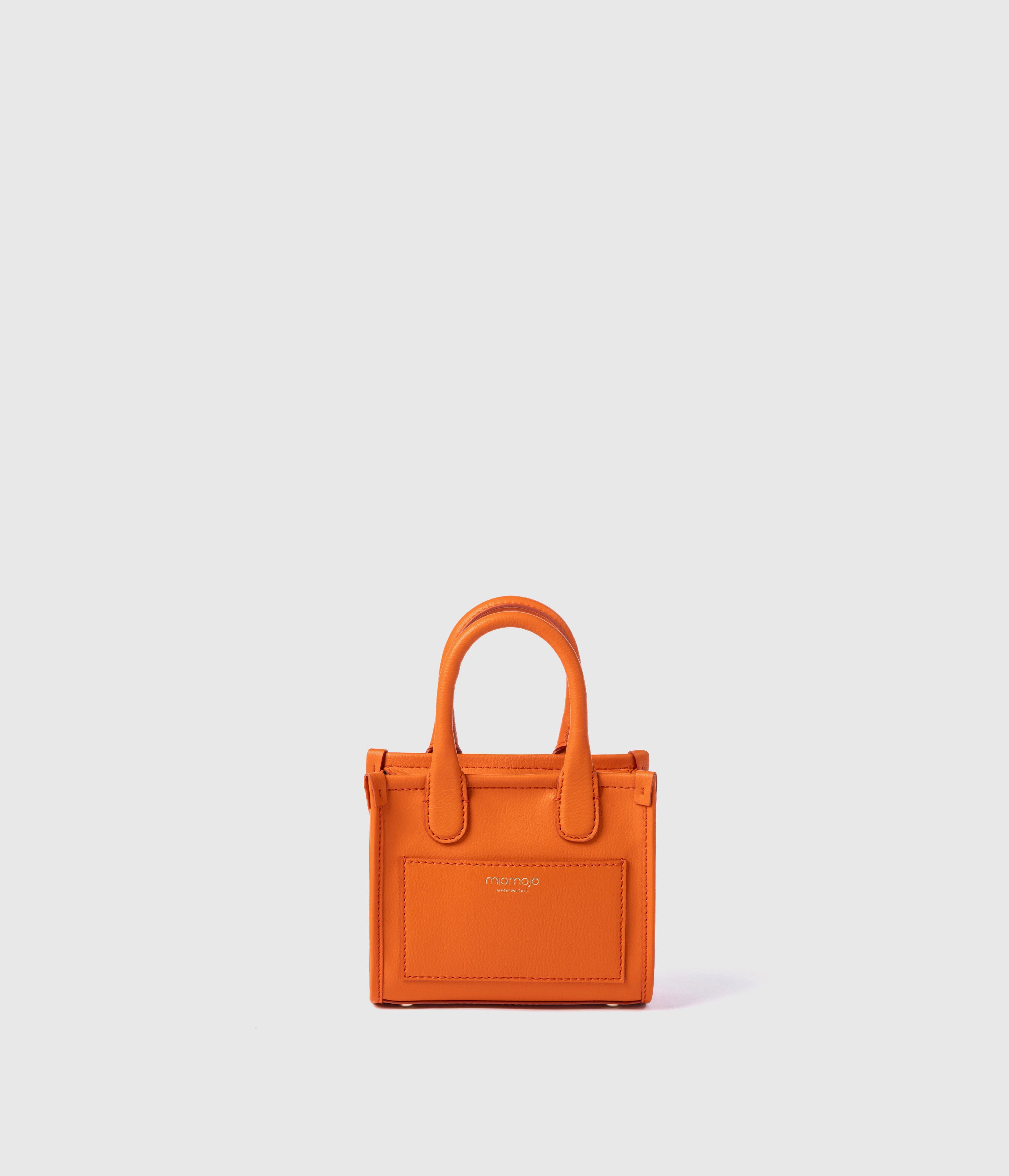 Alima Deluxe Small Tote Bag Orange: vegan bag | Orange | Miomojo
