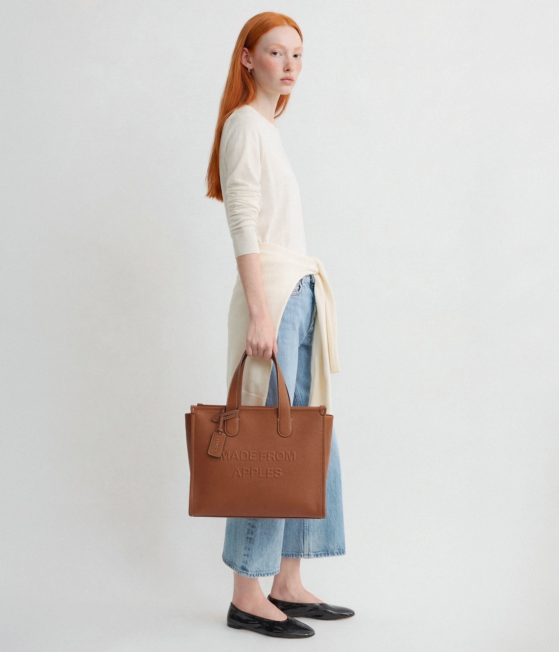 Alima Tote L - Cognac (a base di mela)