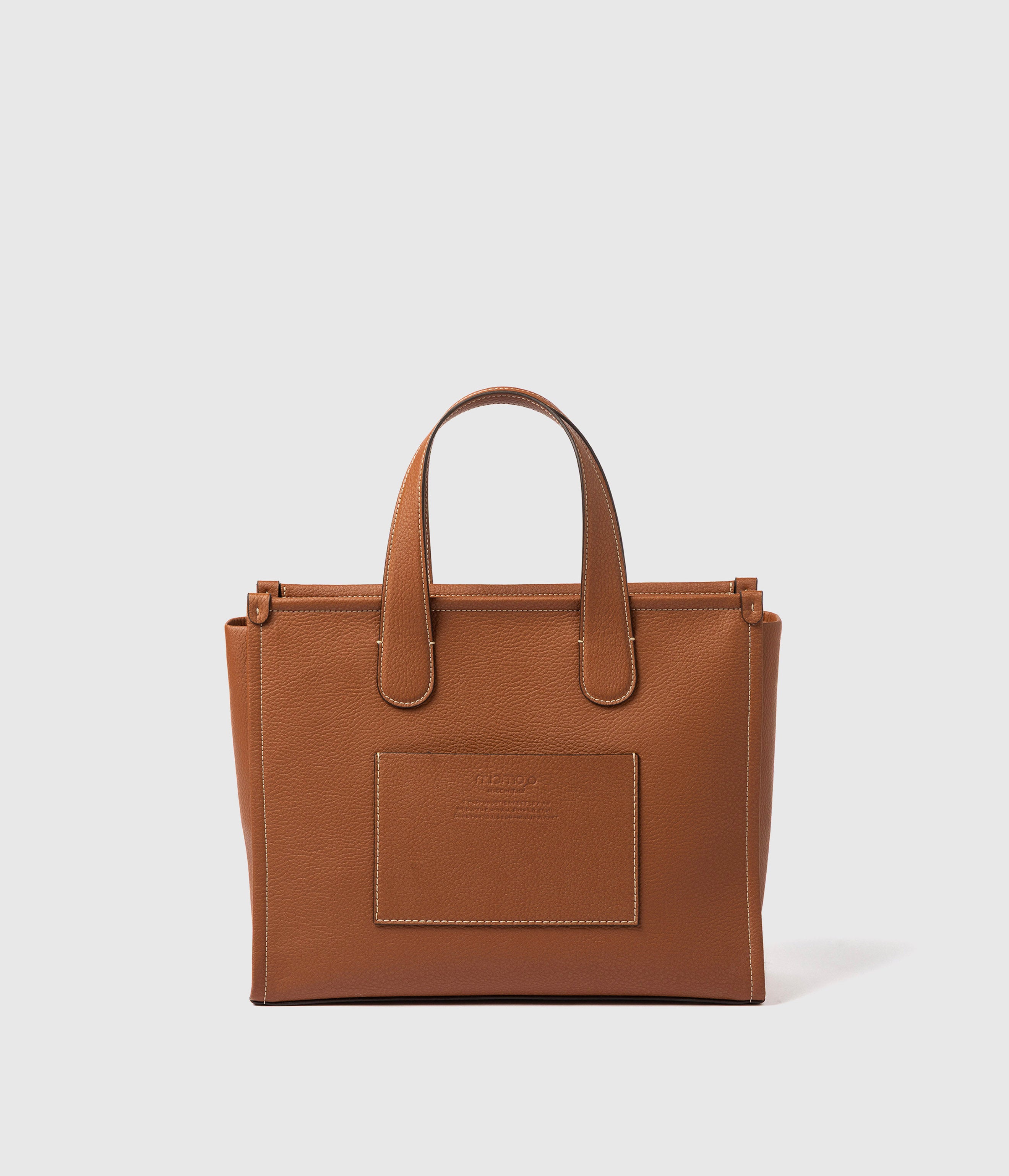 Alima Large Tote Bag Cognac: vegan crossbody bag | Apple | Miomojo