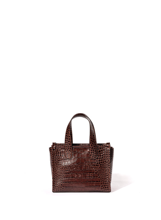 Alma Tote Bag M Cioccolato - Apple