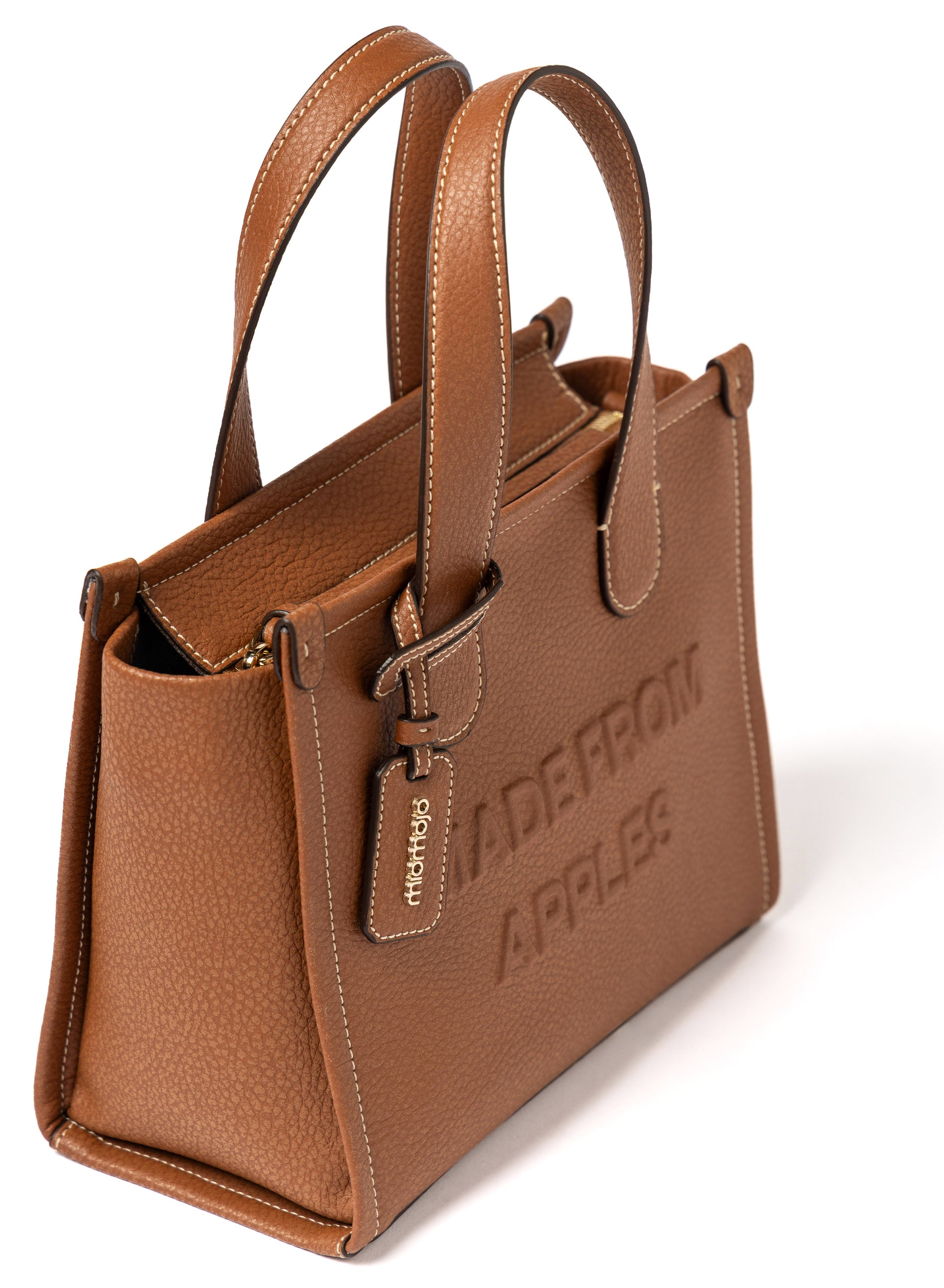 Alma Tote Bag M Cognac- Apple