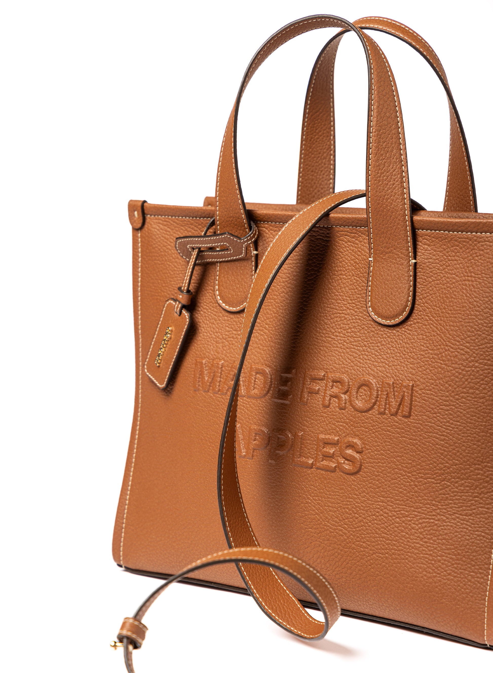 Alma Tote Bag L Cognac - Apple