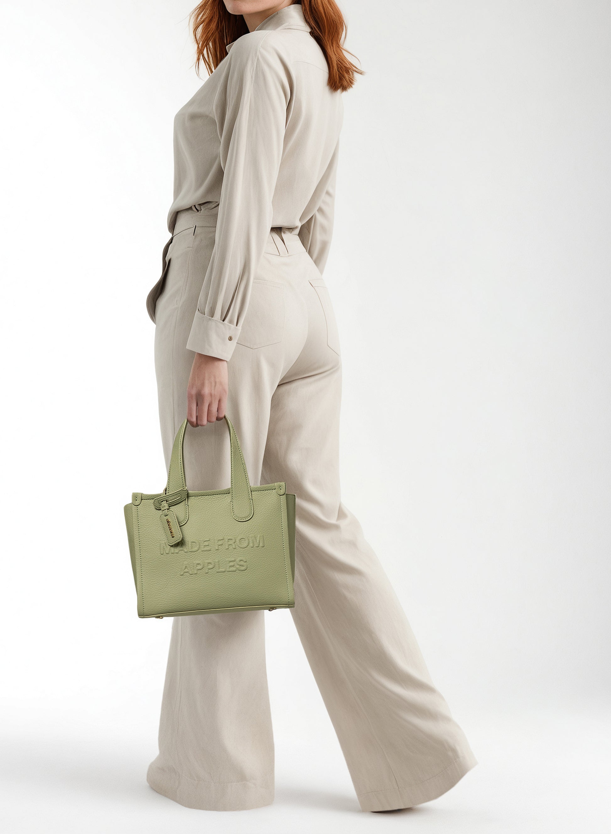 ALMA TOTE BAG M SALVIA – APPLE