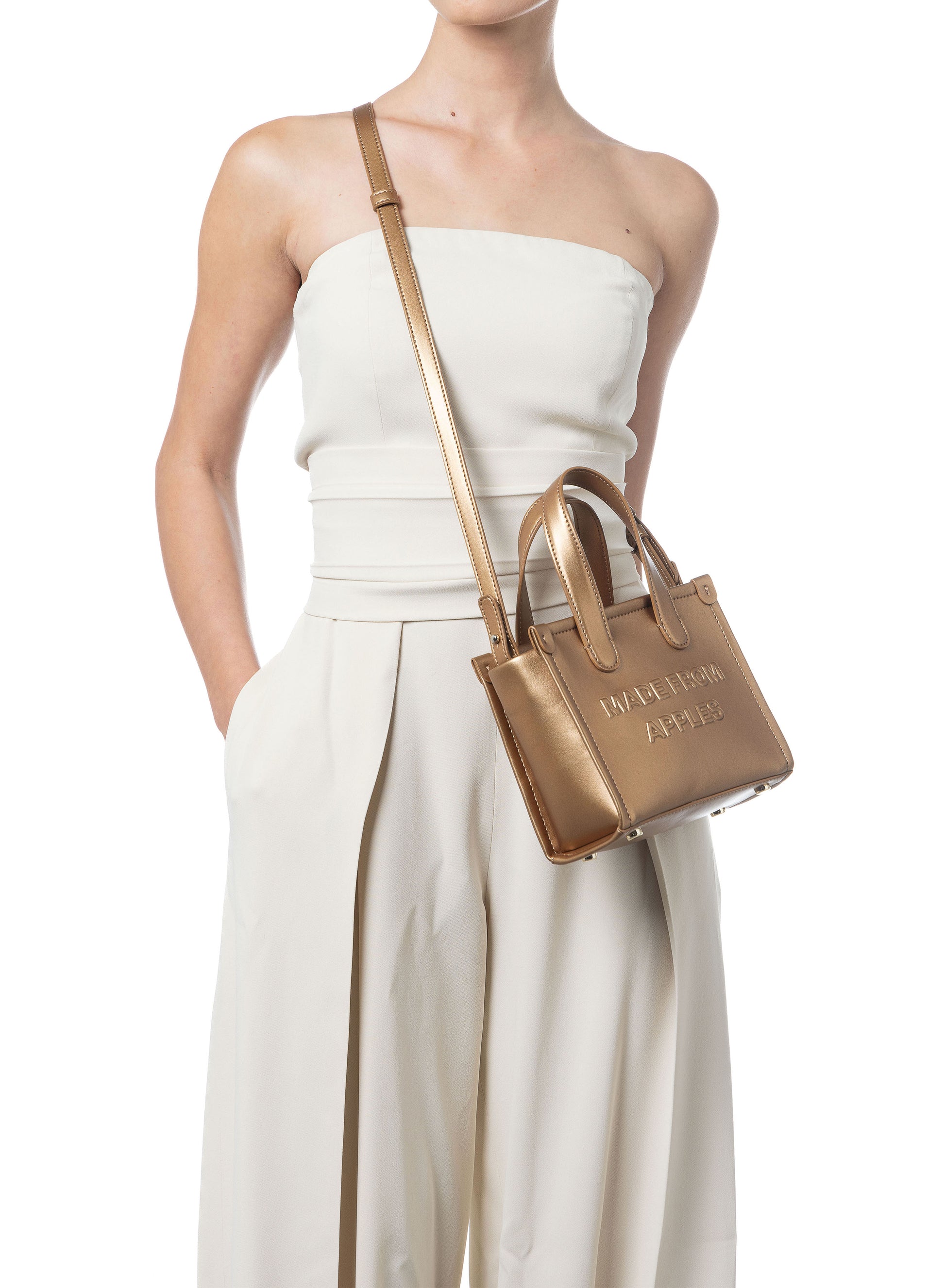 Alma Tote Bag S Bronzo - Apple