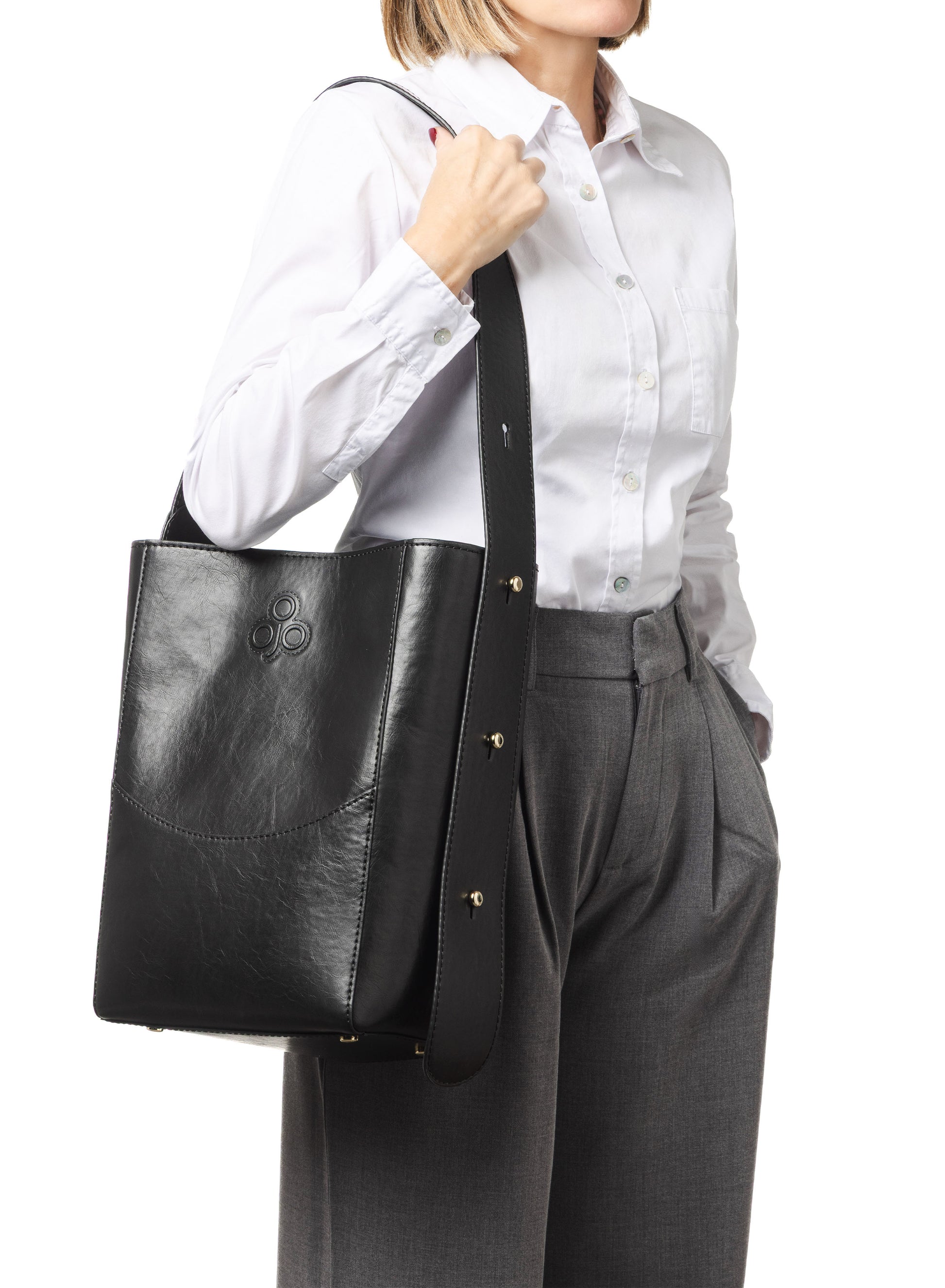 Aria Bucket Bag Black - Olive