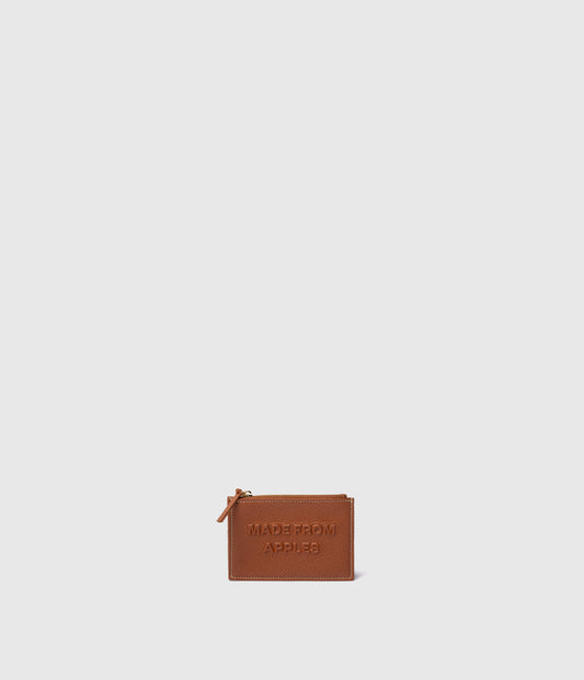 Ava Card Holder - Cognac (Apple-based)