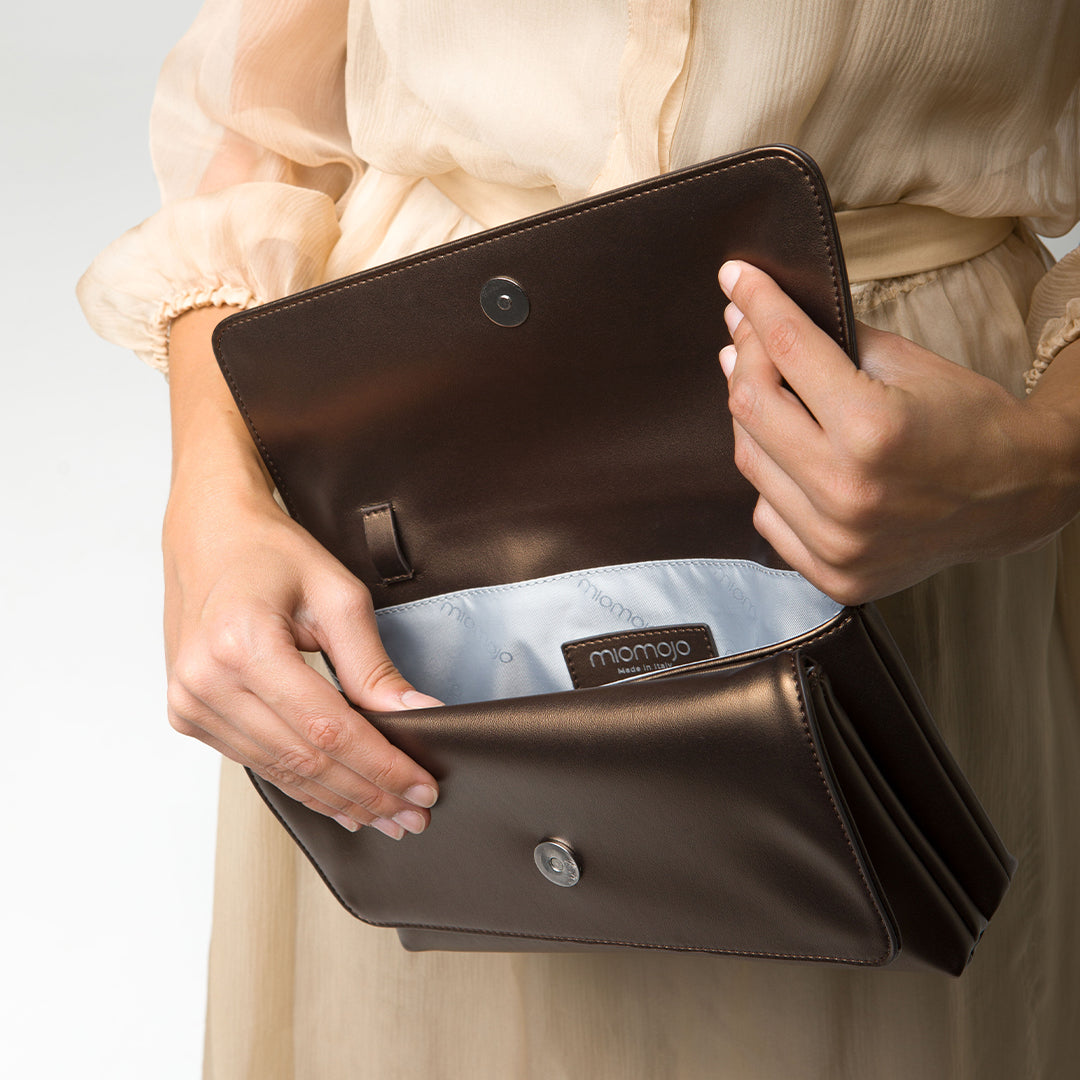 Gemma Clutch bag Bronzo - Corn