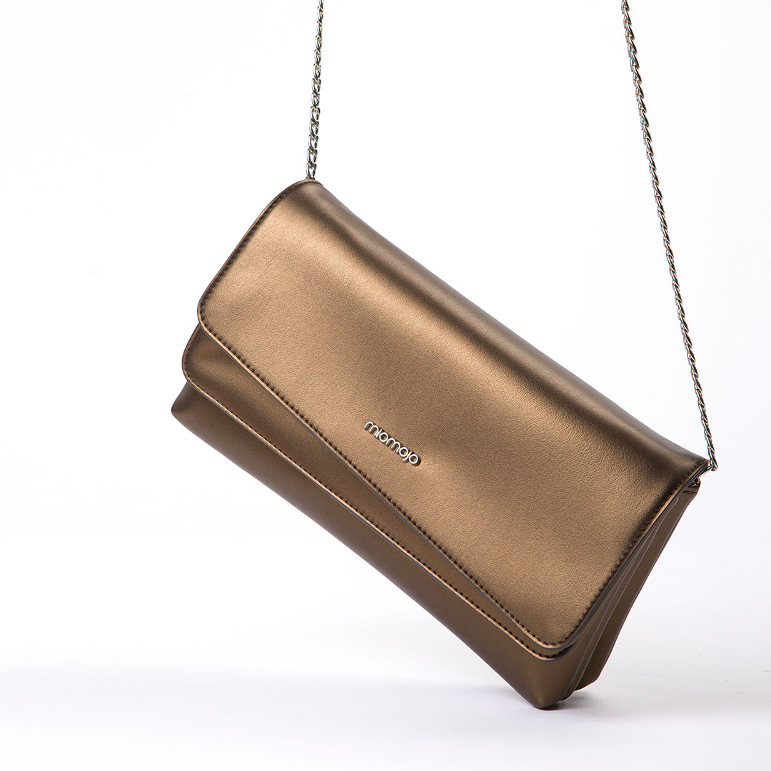 Gemma Clutch bag Bronzo - Corn
