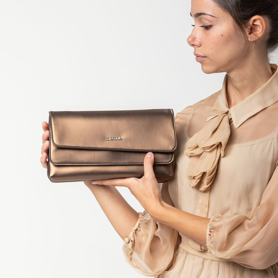 Gemma Clutch bag Bronzo - Corn