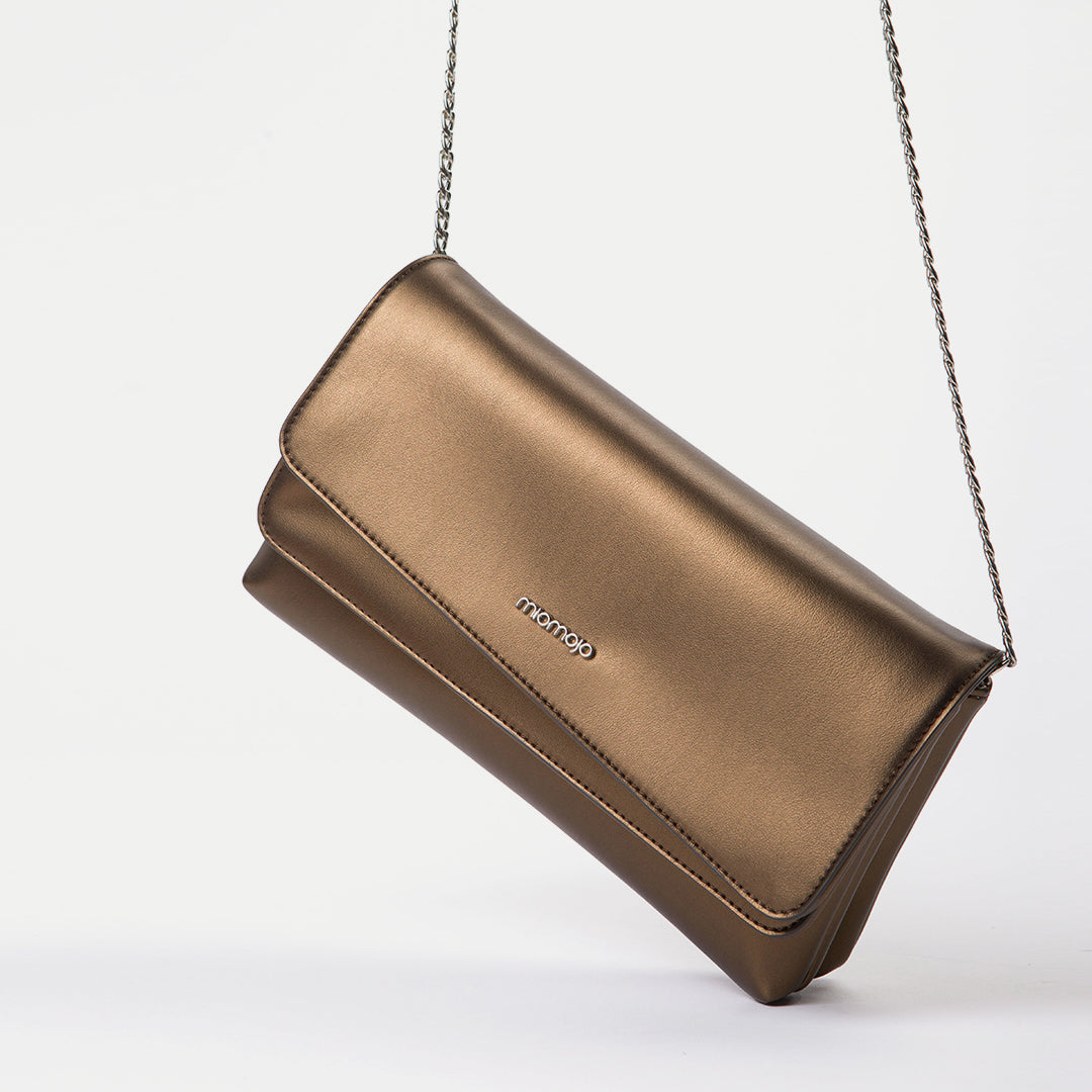 Gemma Clutch bag Bronzo - Corn