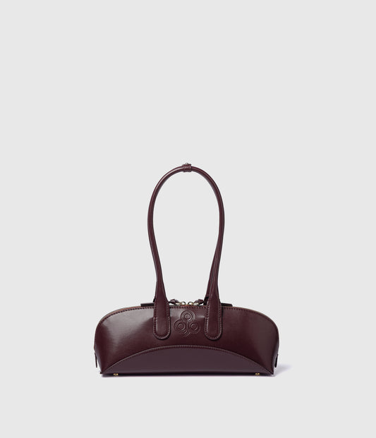 Gilda Shoulder Bag - Borgogna (Apple-based)