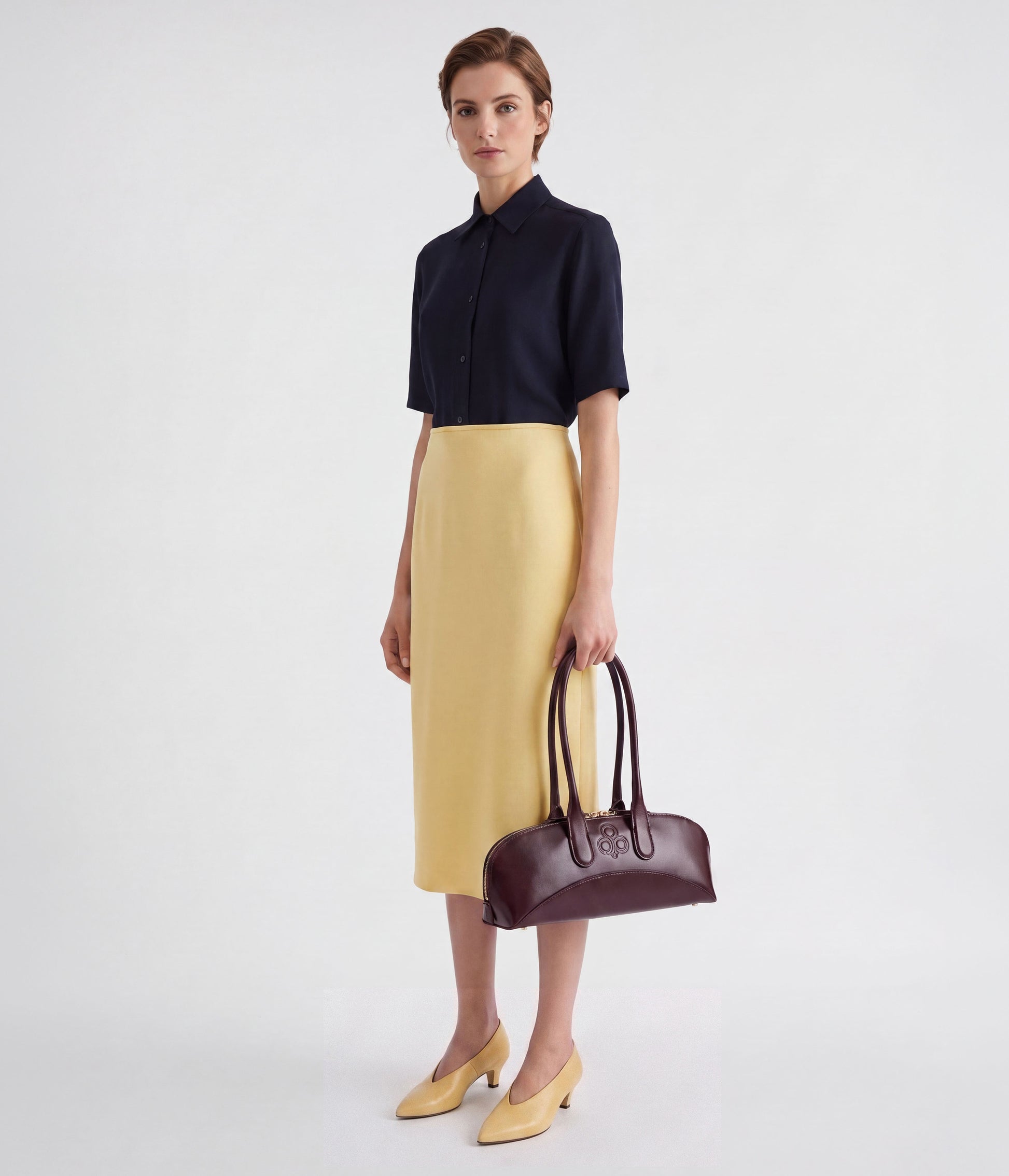 Gilda Shoulder bag - Borgogna (a base di mela)