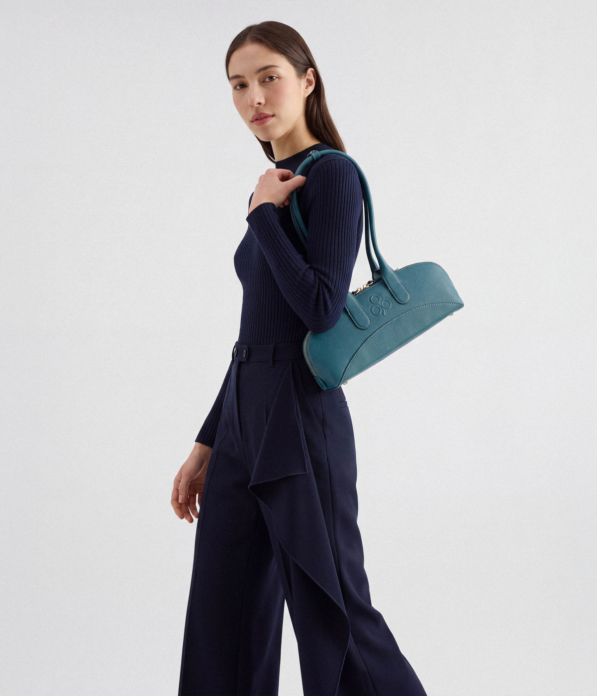 Gilda Shoulder bag - Teal (Orange-based)