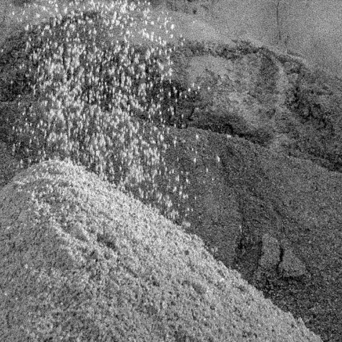 Macro close-up of the olive-based material texture, black and white – Miomojo