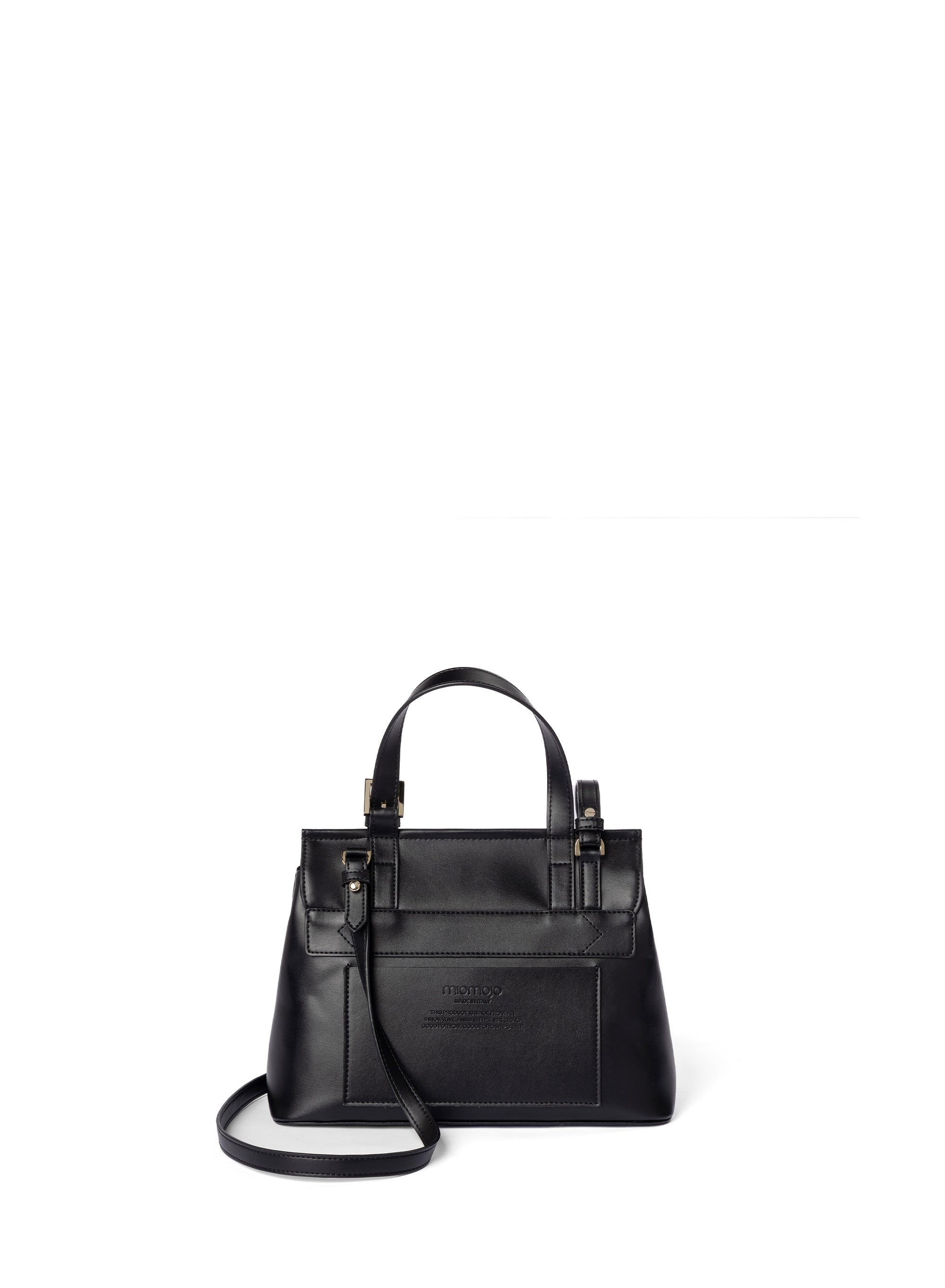 Tecla small Black handbag: vegan bag | Apple | Miomojo