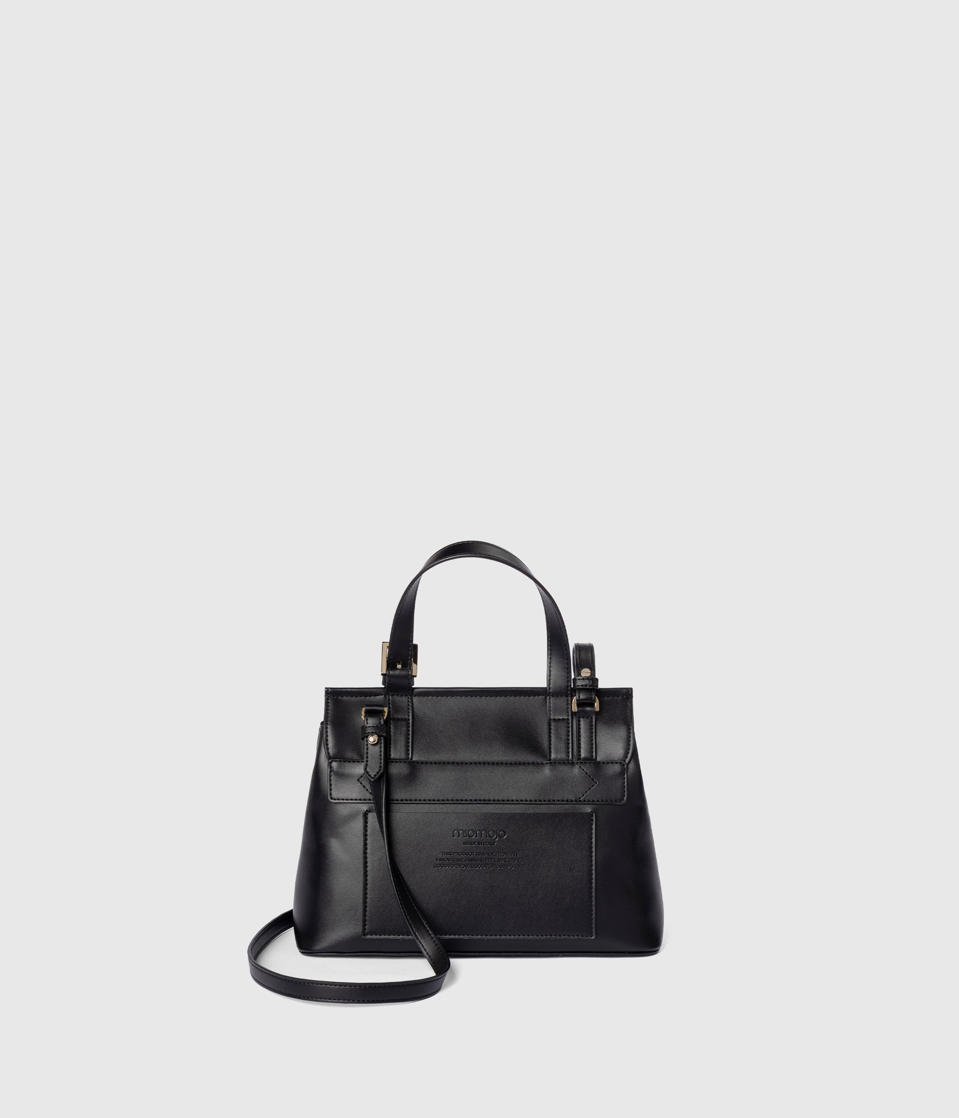 Tecla Handbag S - Black (Apple-based)