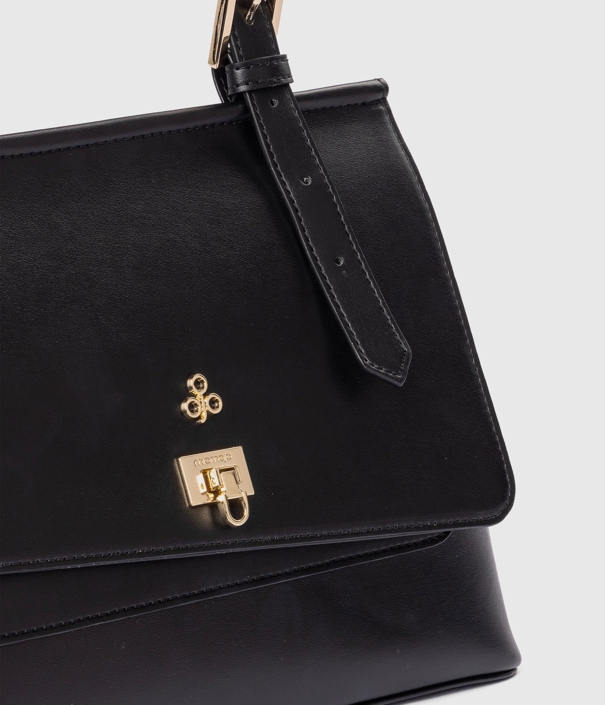Tecla Handbag S - Black (Apple-based)