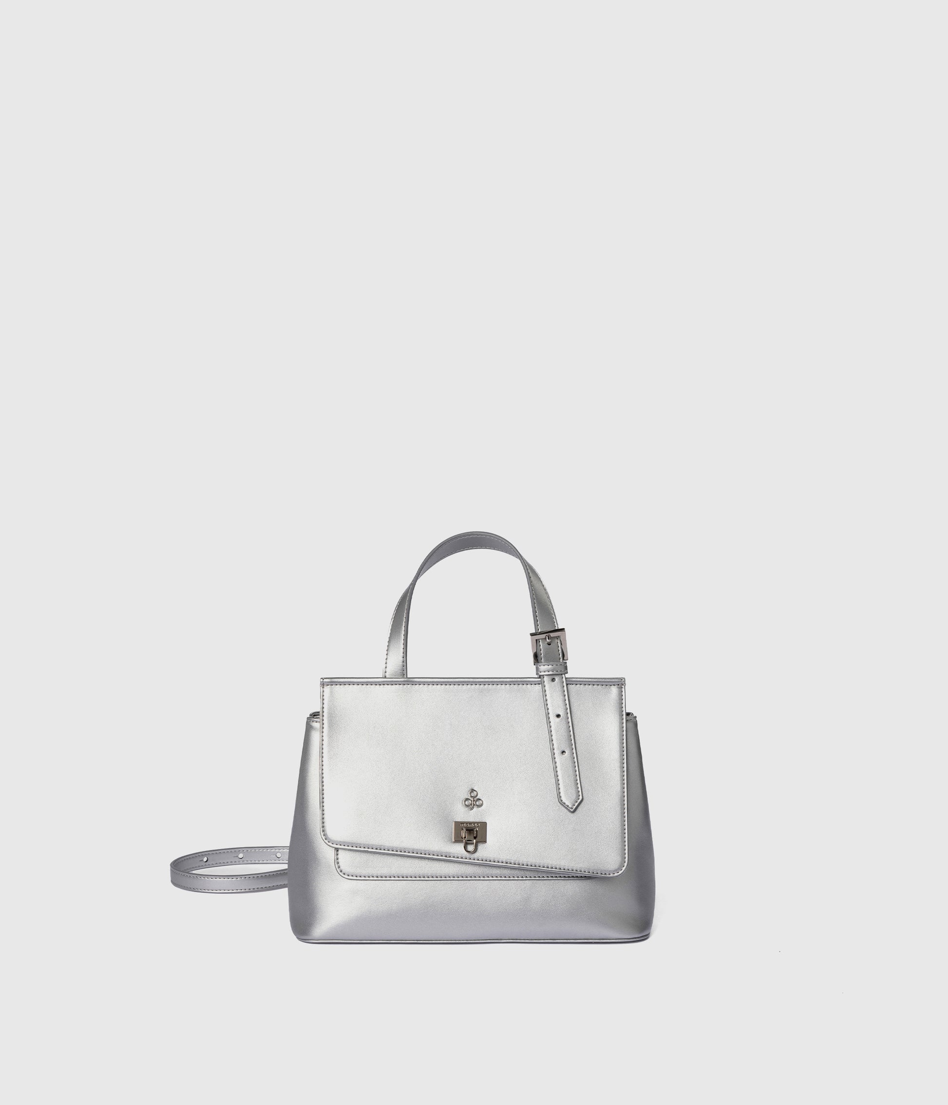 Tecla Handbag S - Silver (Apple-based)