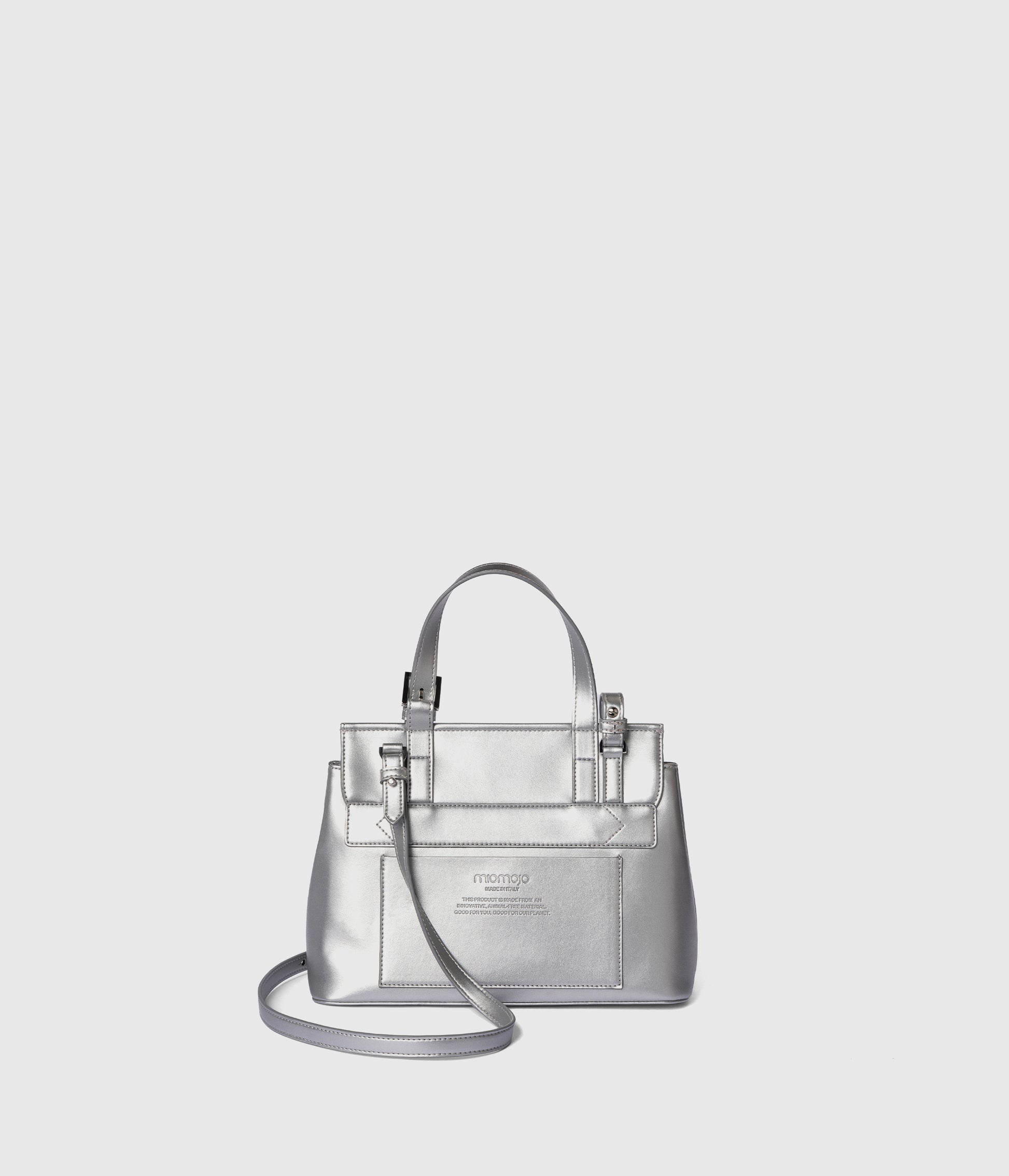 Tecla Handbag S - Silver (Apple-based)