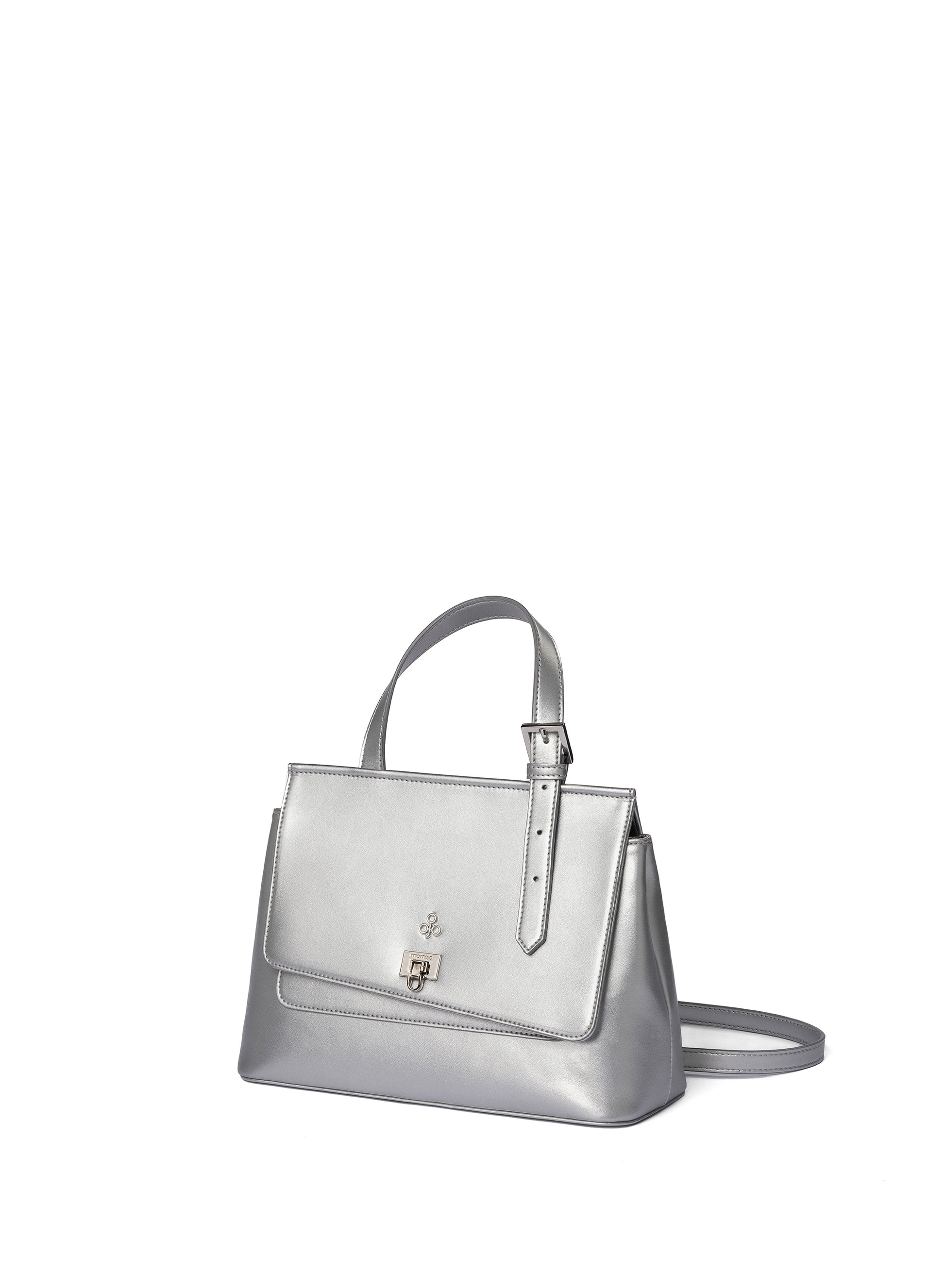 Tecla S Crossbody Silver Made from apple Miomojo - 3