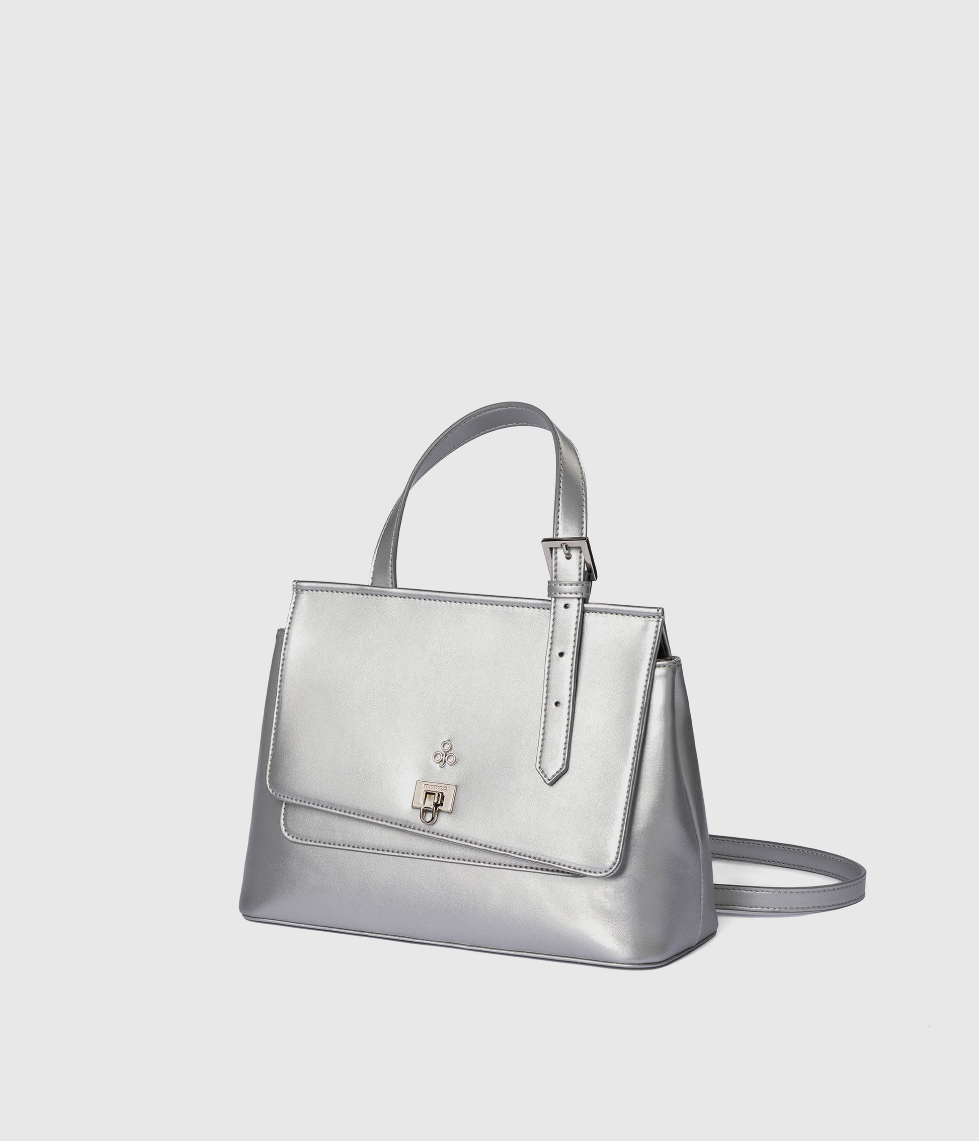 Tecla Handbag S - Silver (Apple-based)