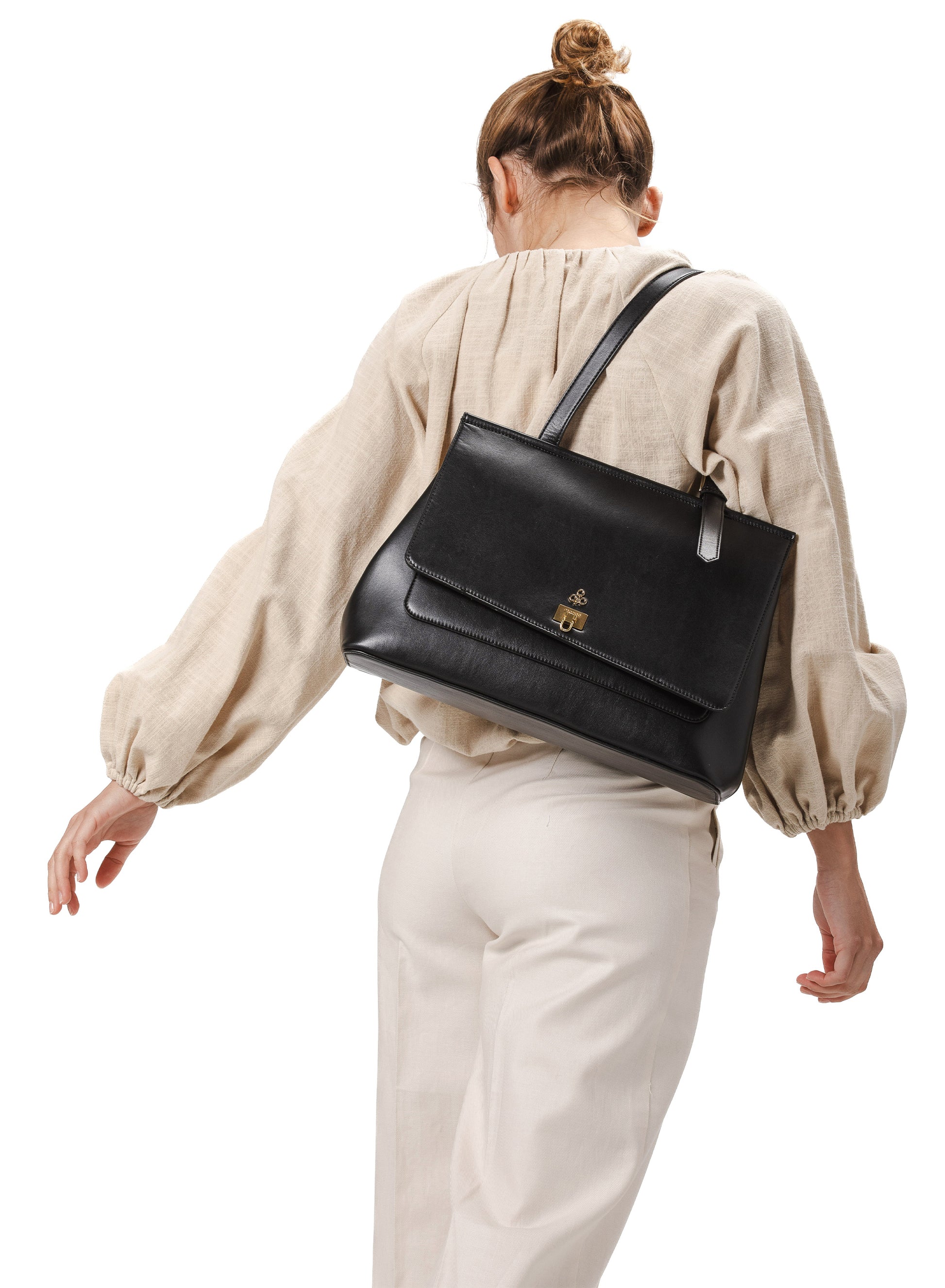 Tecla Handbag Nero – Corn